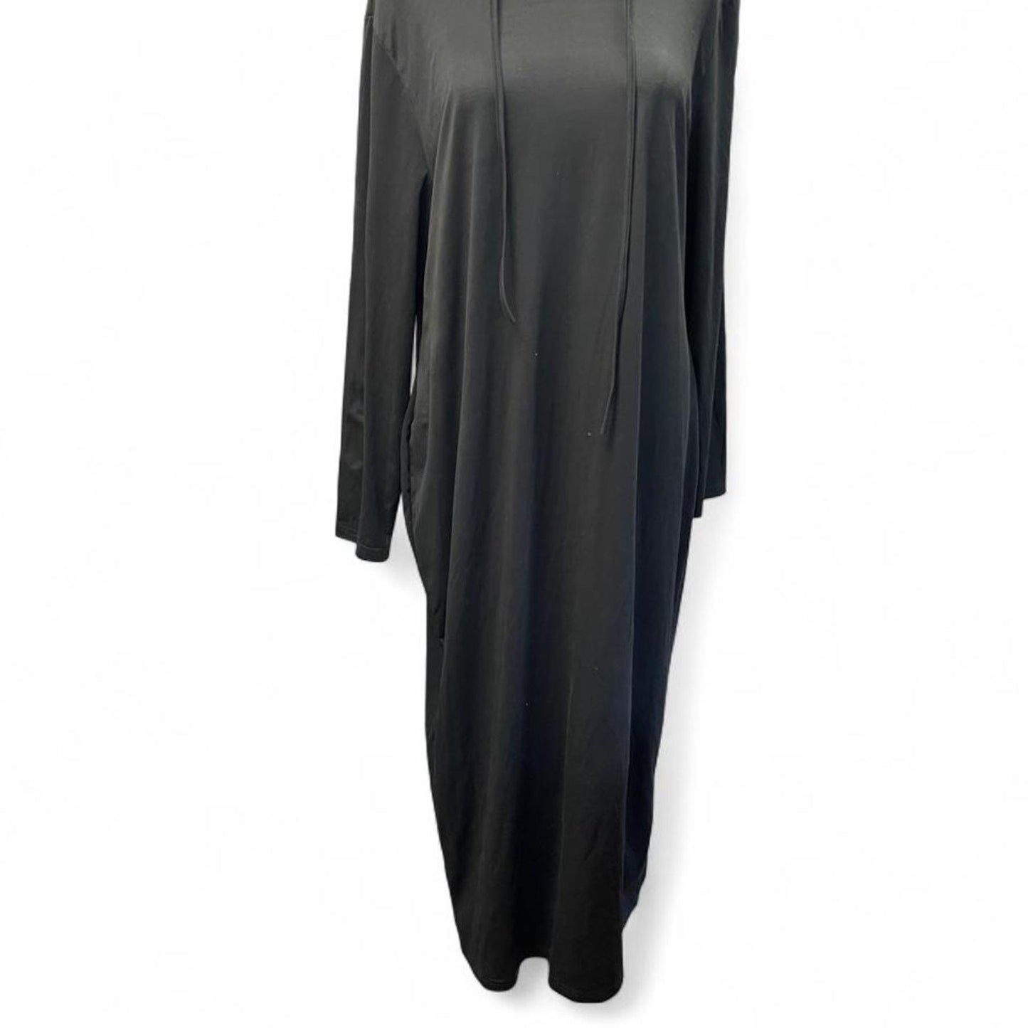 Black polyester spandex maxi