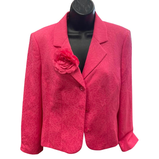 Le suit pink floral blazer
