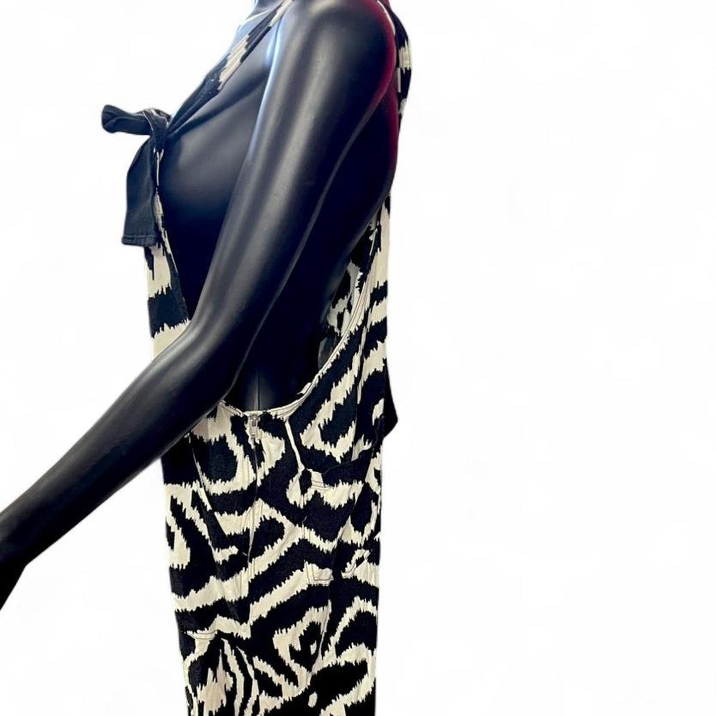 Black and white maxi dress