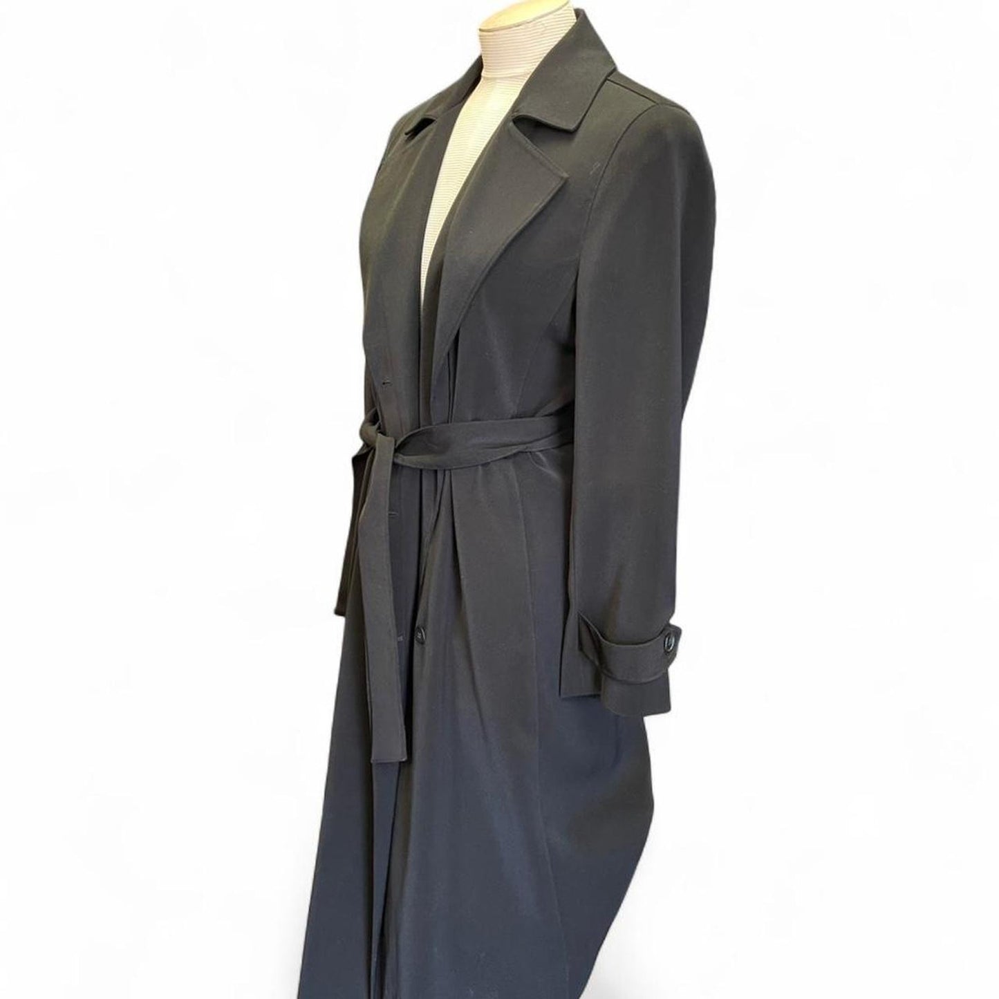 Anne klein black trench coat