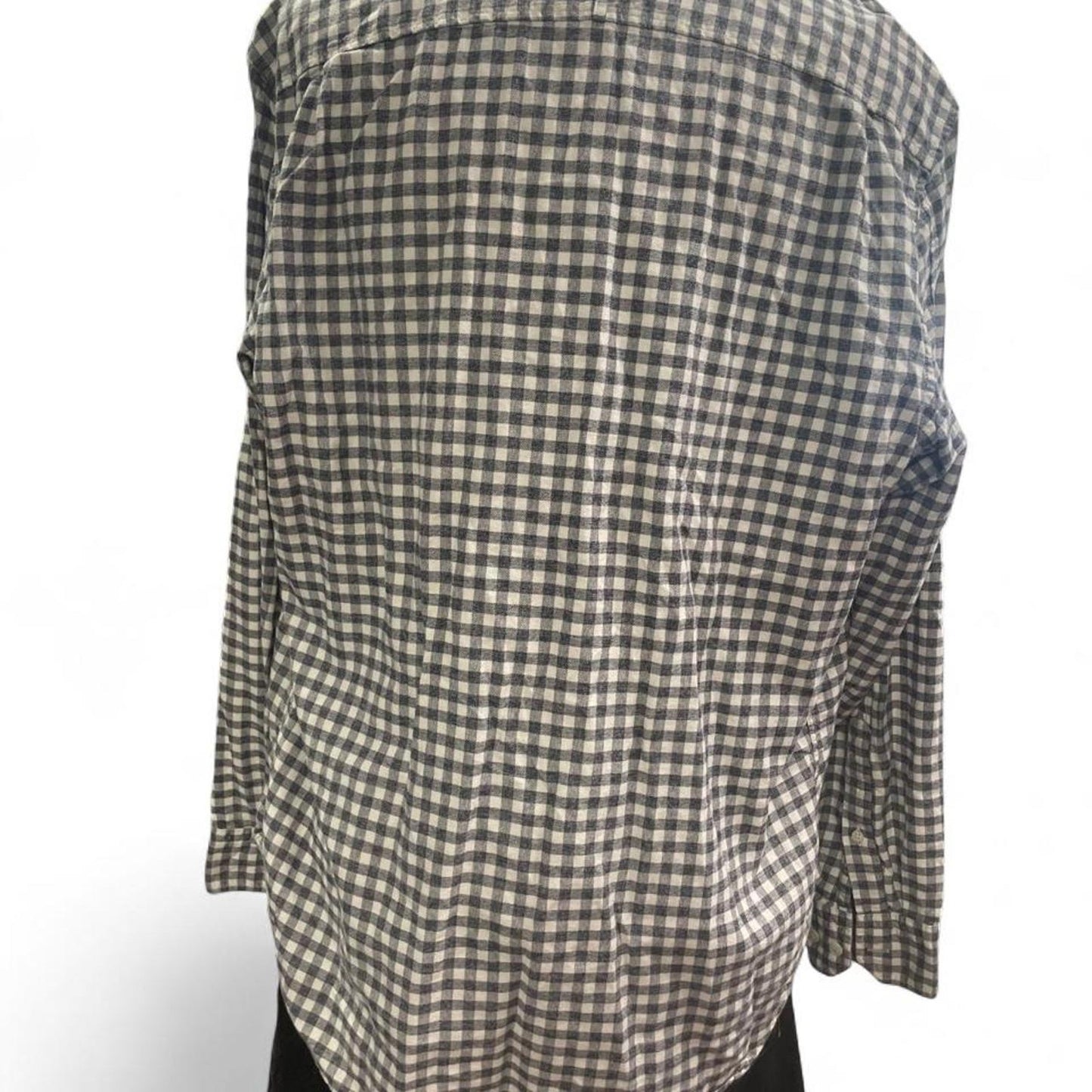 Banana republic white blue button up