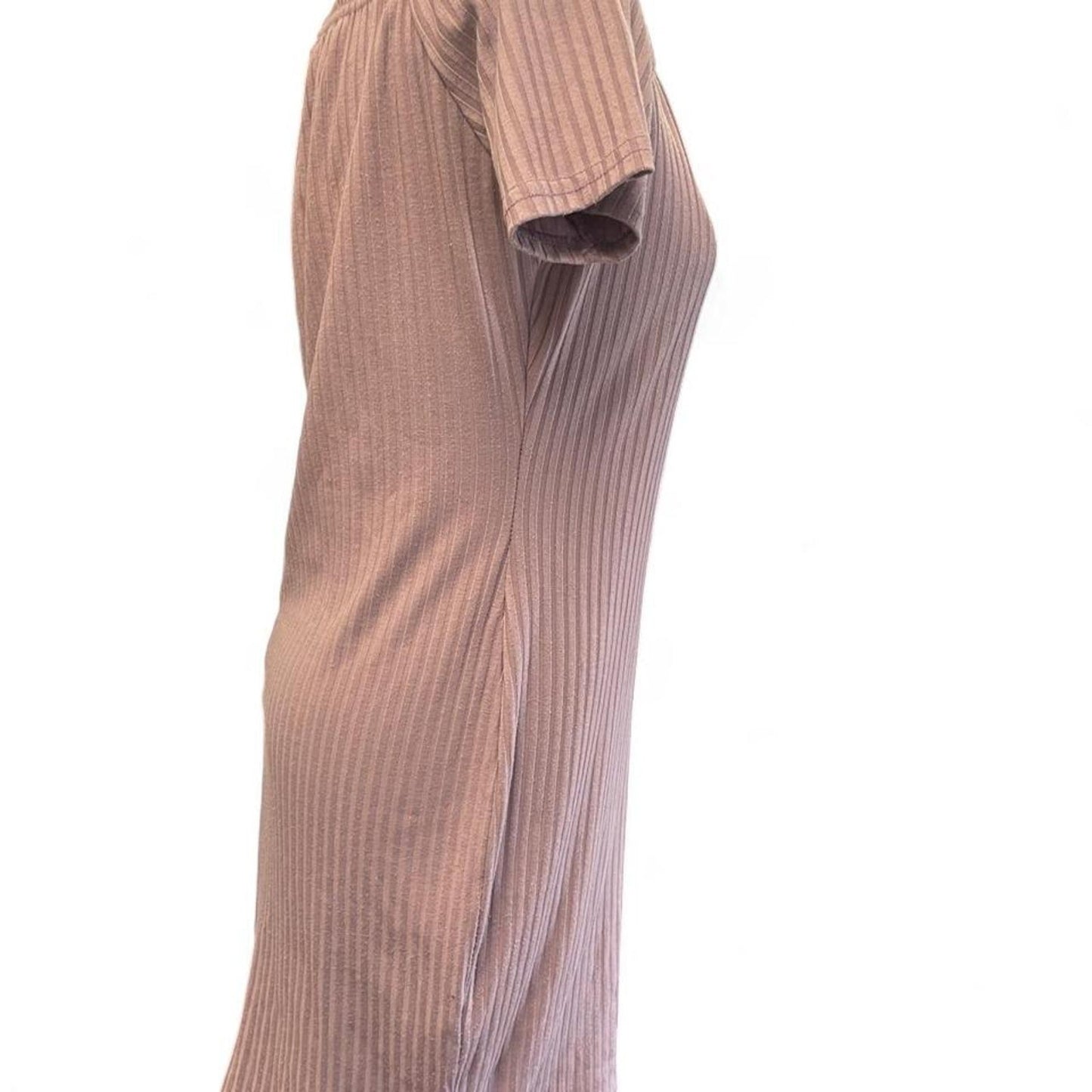 Ll bean pink ribbed knit
