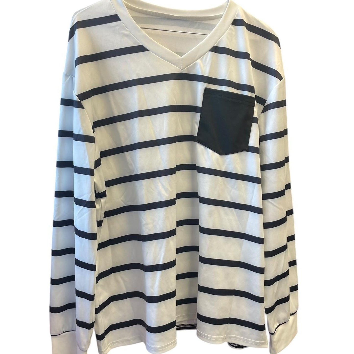 White and black striped