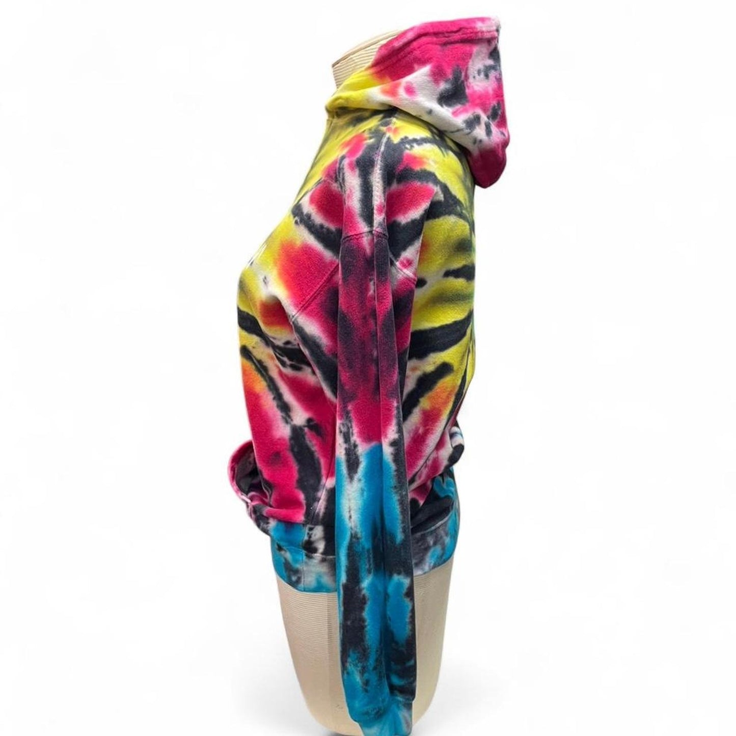 Veni amour multicoloured tie dye hoodie