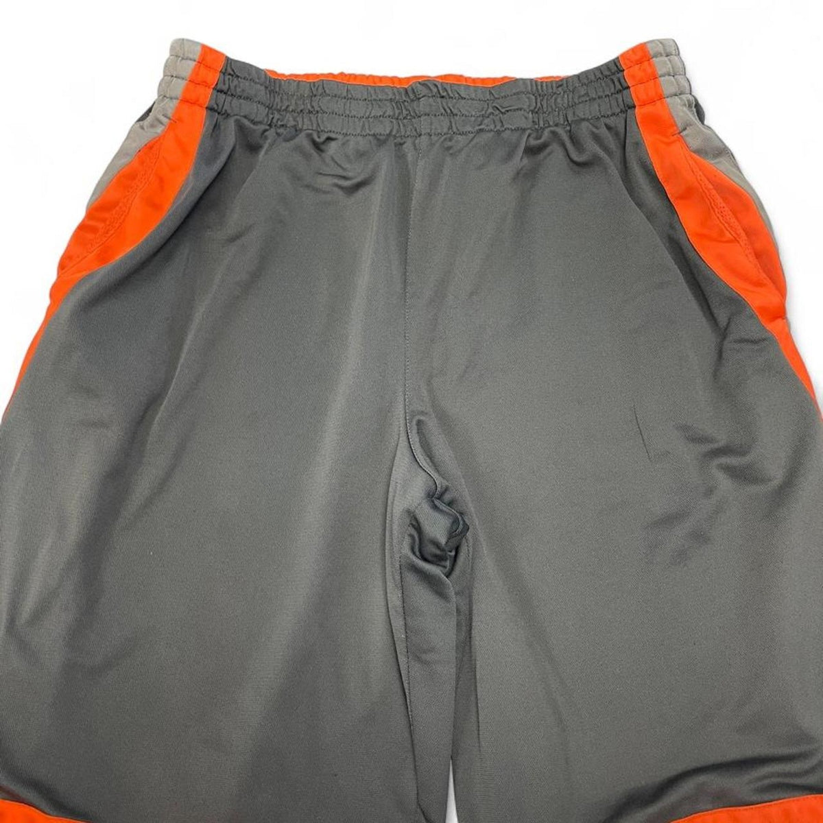 A.Gray orange basketball shorts