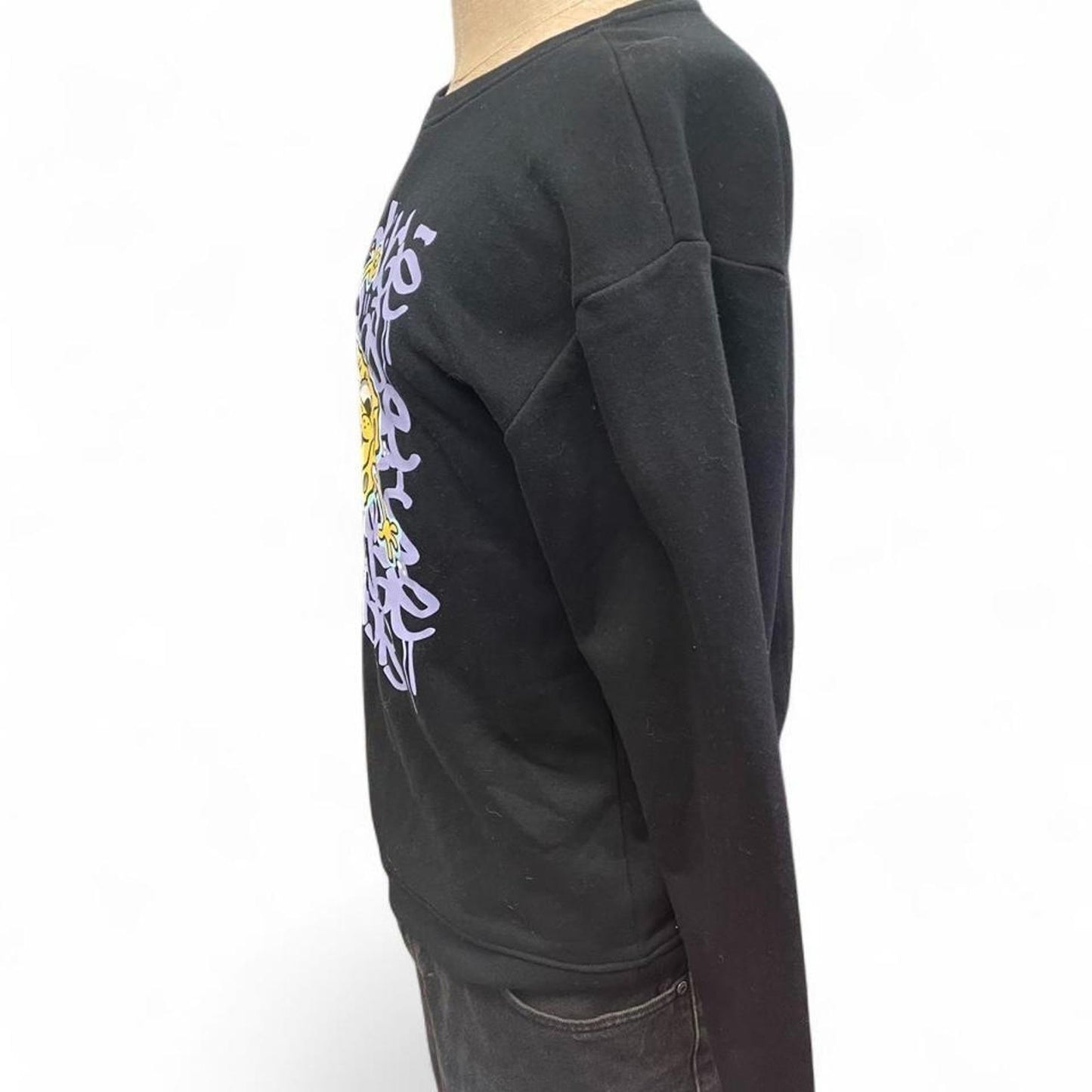 Black spongebob squarepants crewneck sweatshirt