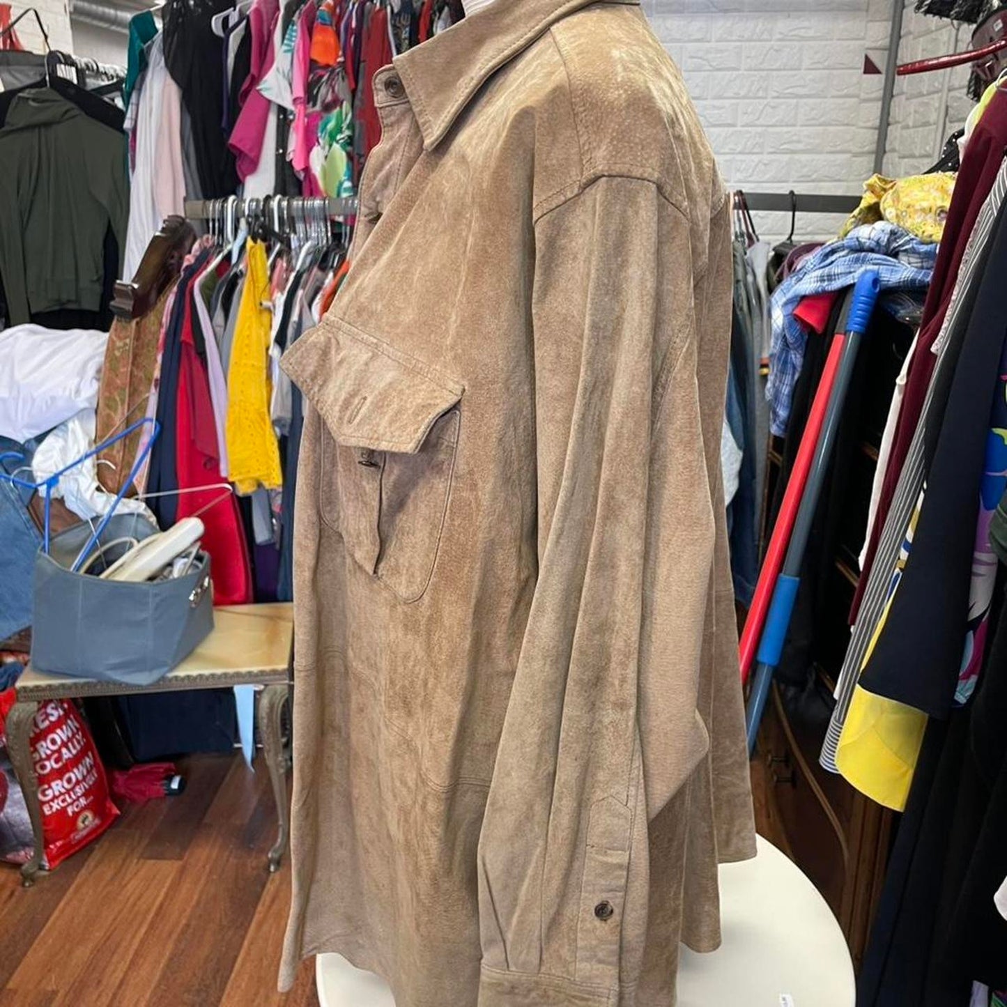 Jones new york tan suede