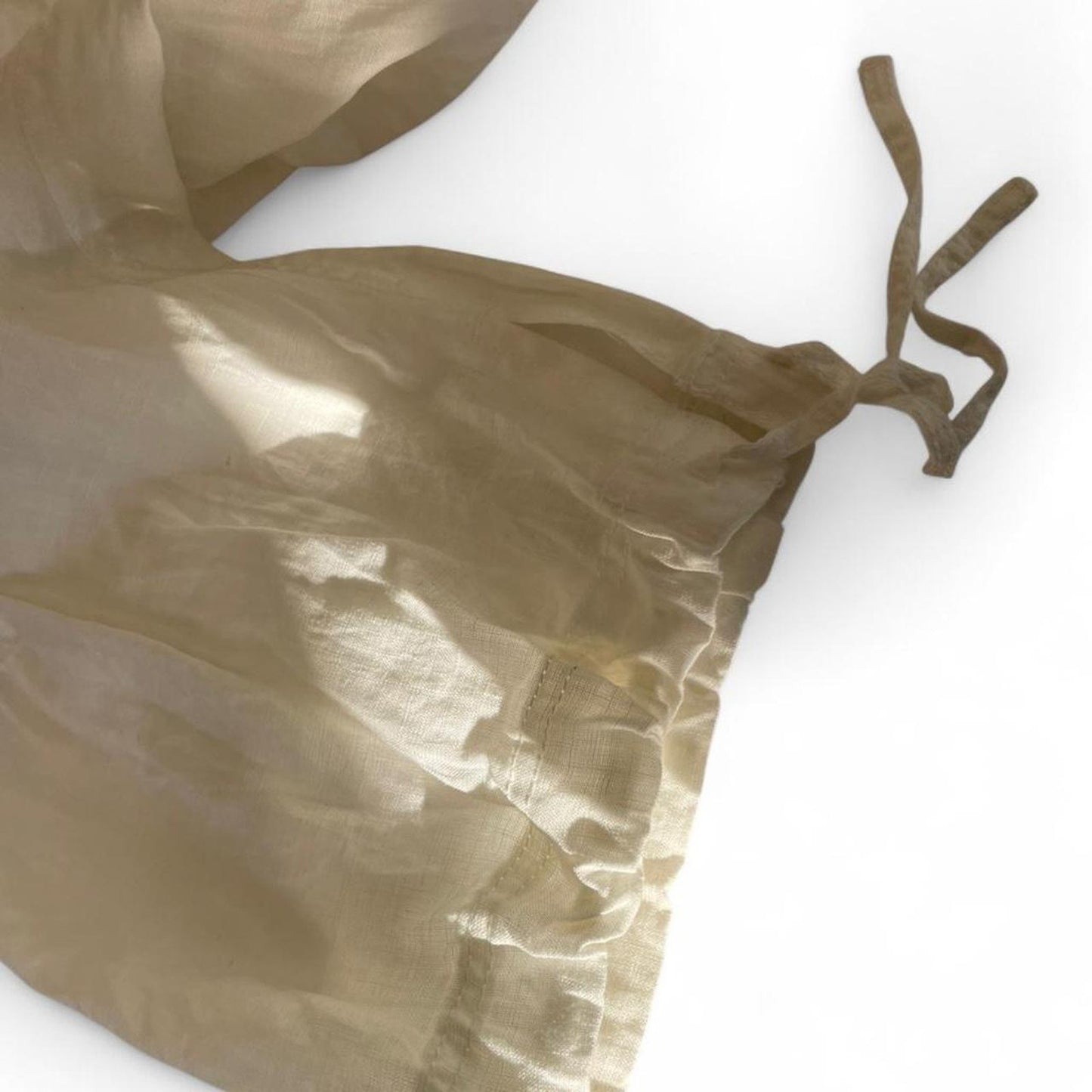White linen pants with a