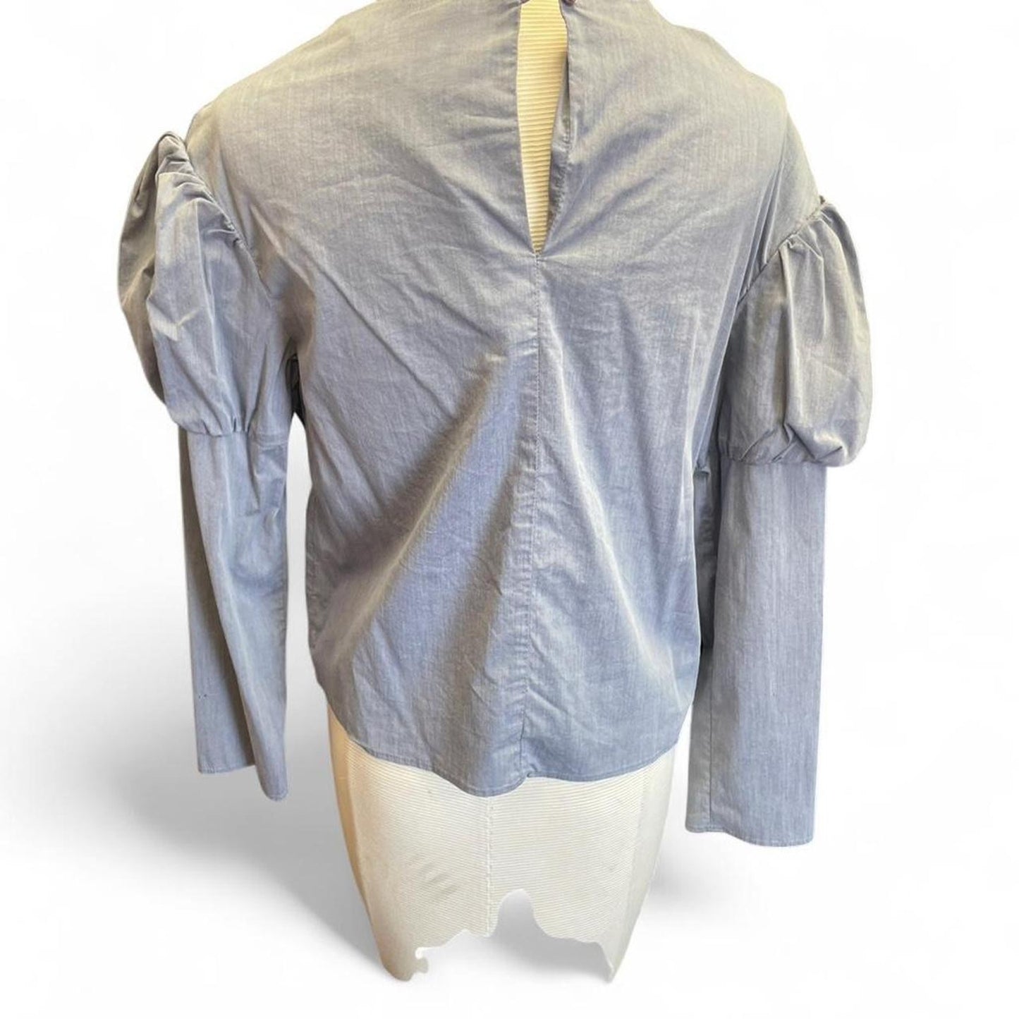 Drew blue ombre puff sleeve