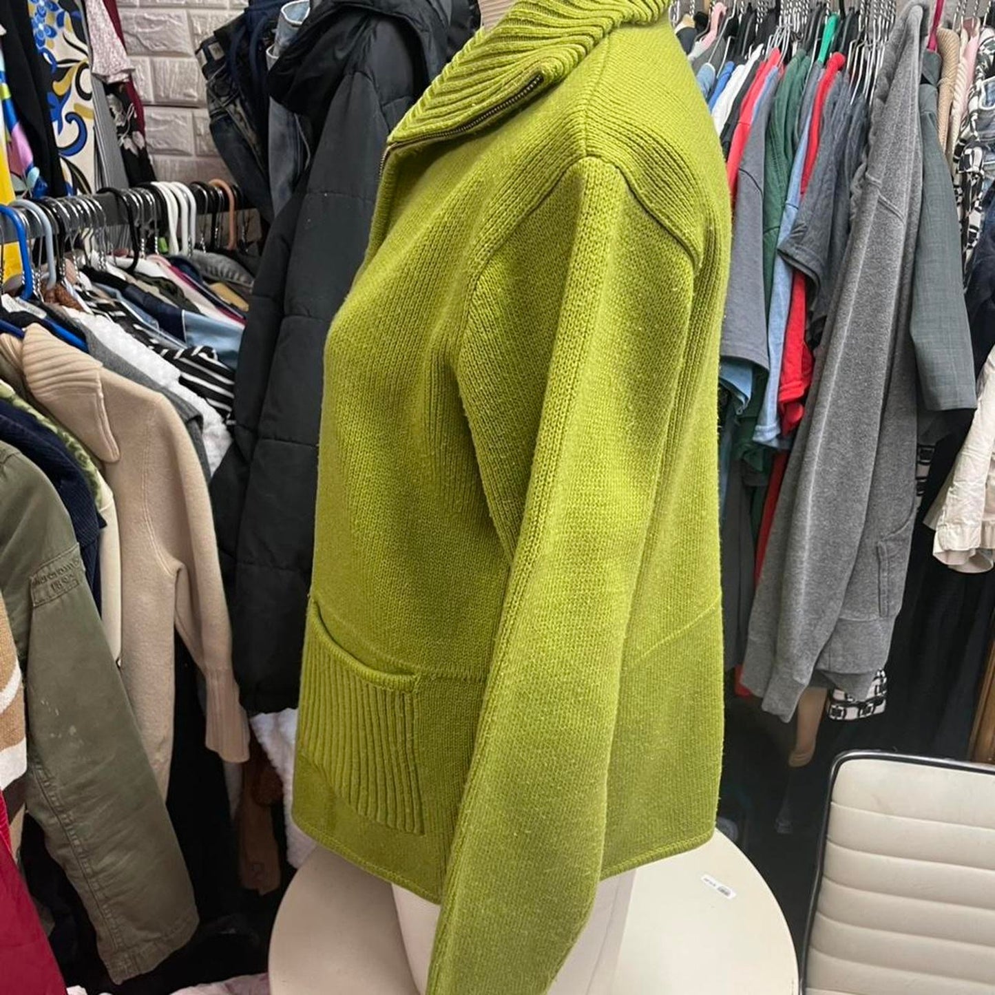 Green tally ho zip up