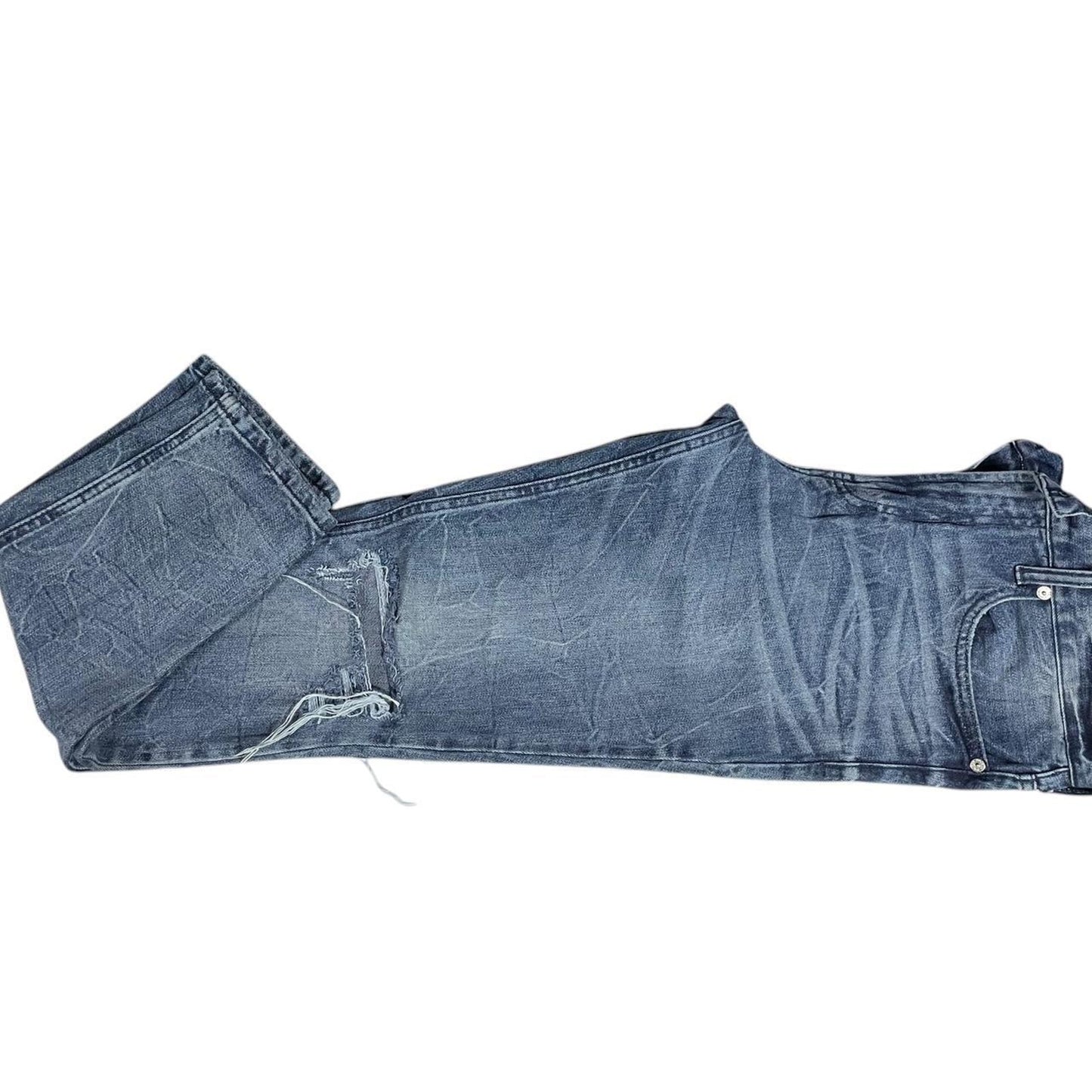 Blue denim jeans