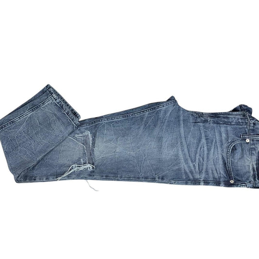 Blue denim jeans