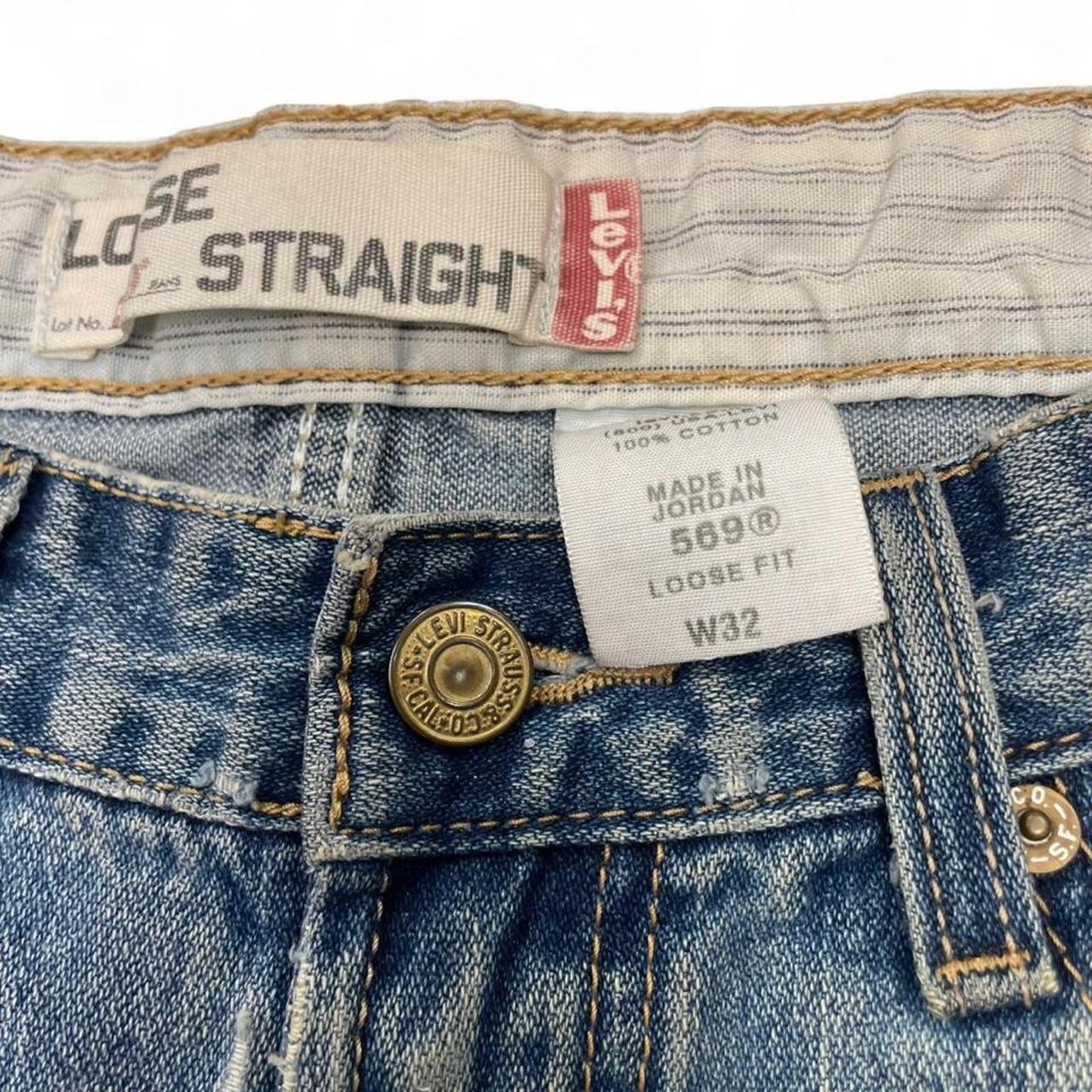 Levis blue denim shorts