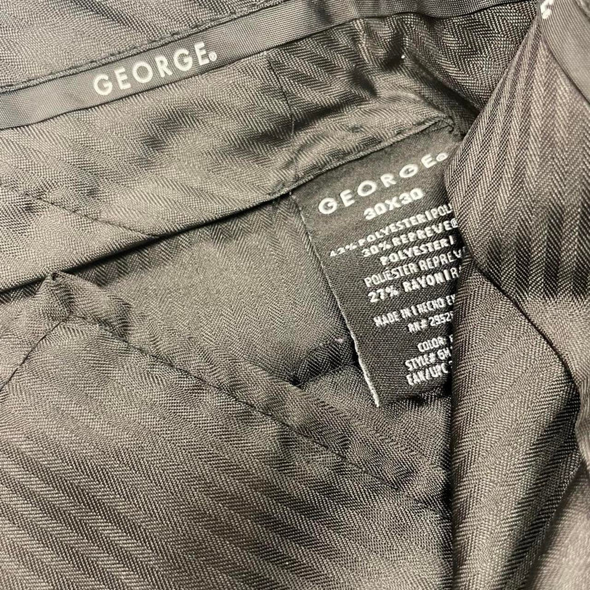 George black polyester rayon