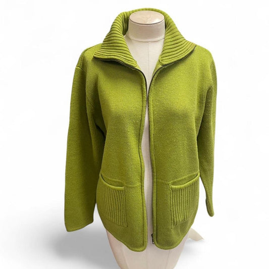 Green tally ho zip up