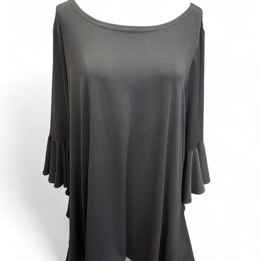 Black flowy dress with bell