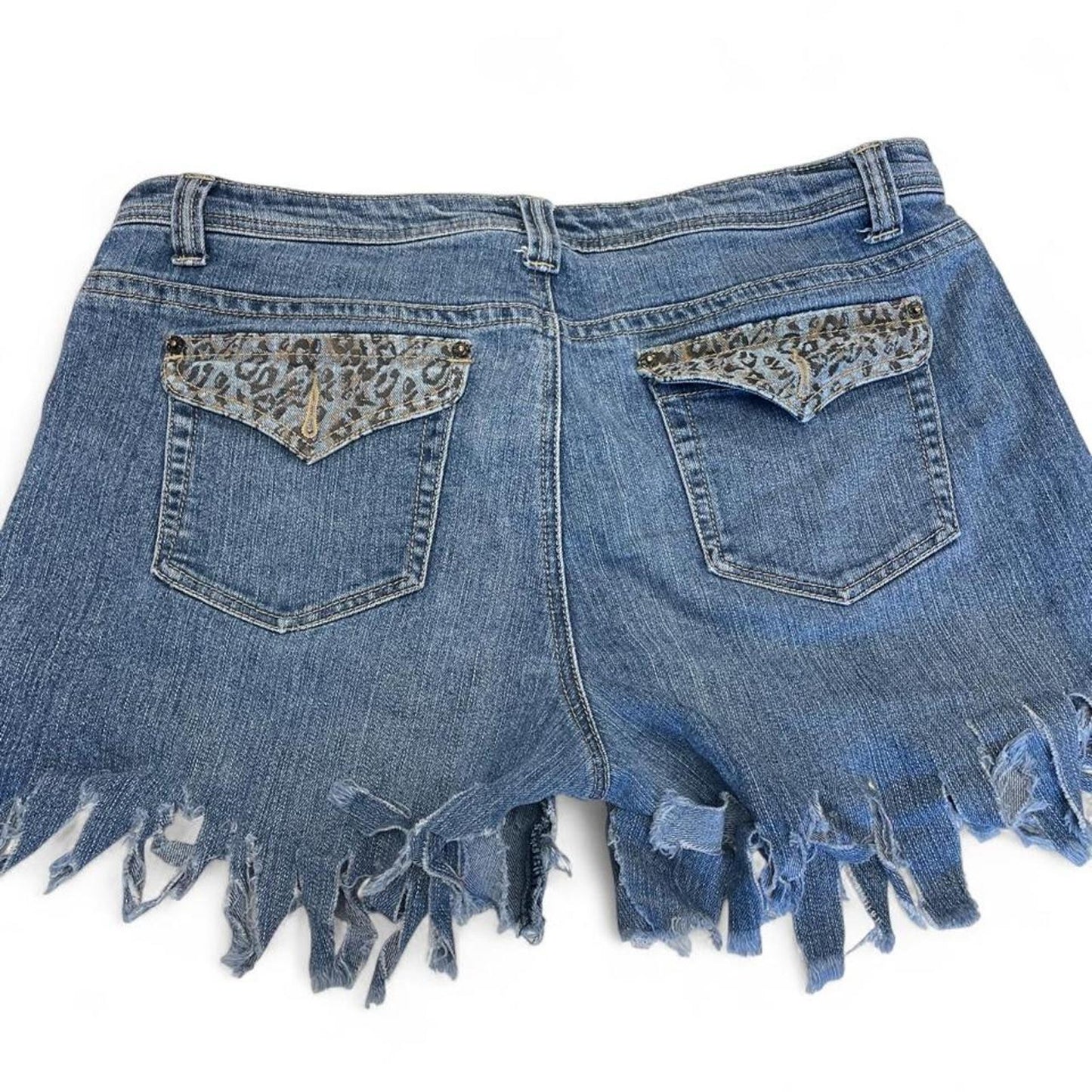 Baccini blue denim shorts with