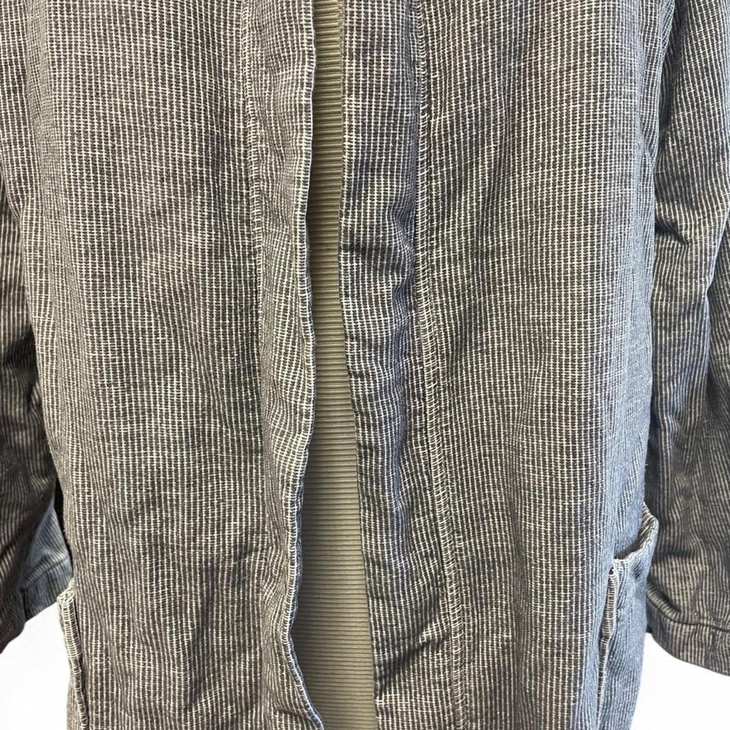 Frette gray corduroy robe with
