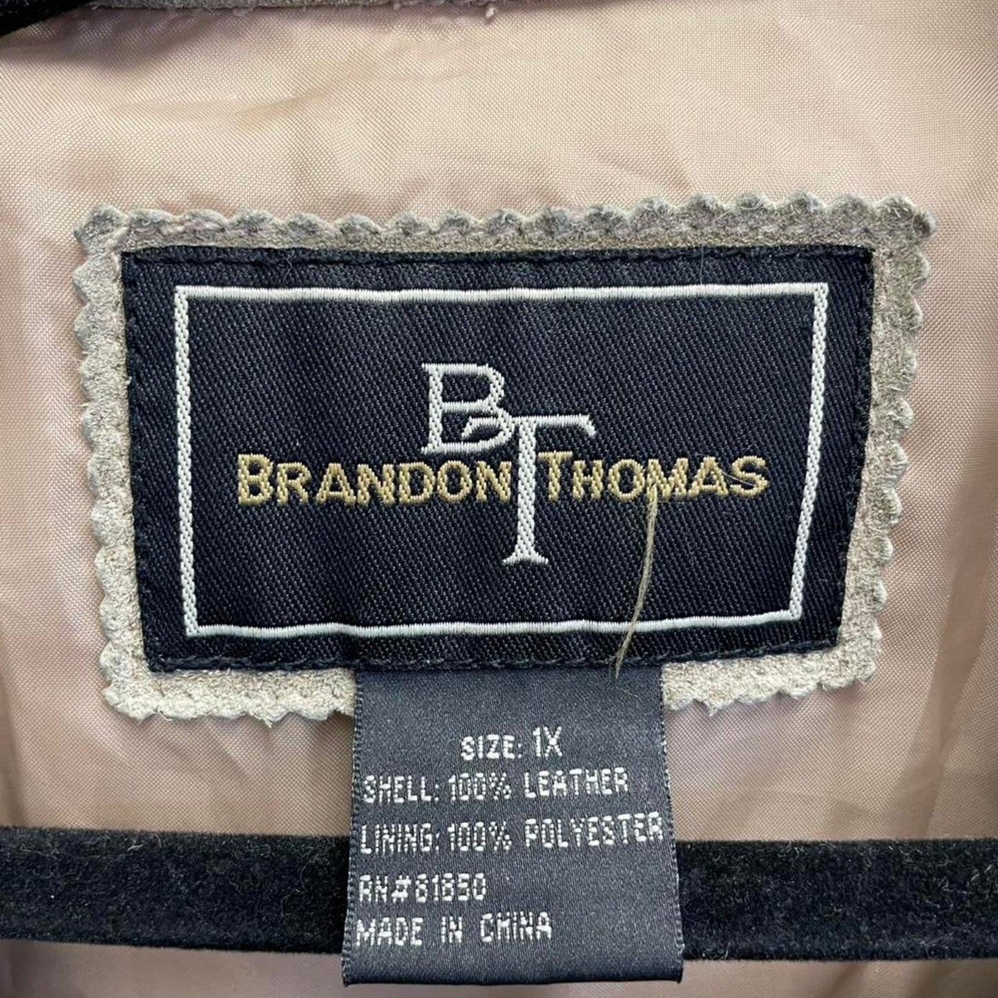 Tan suede leather jacket with