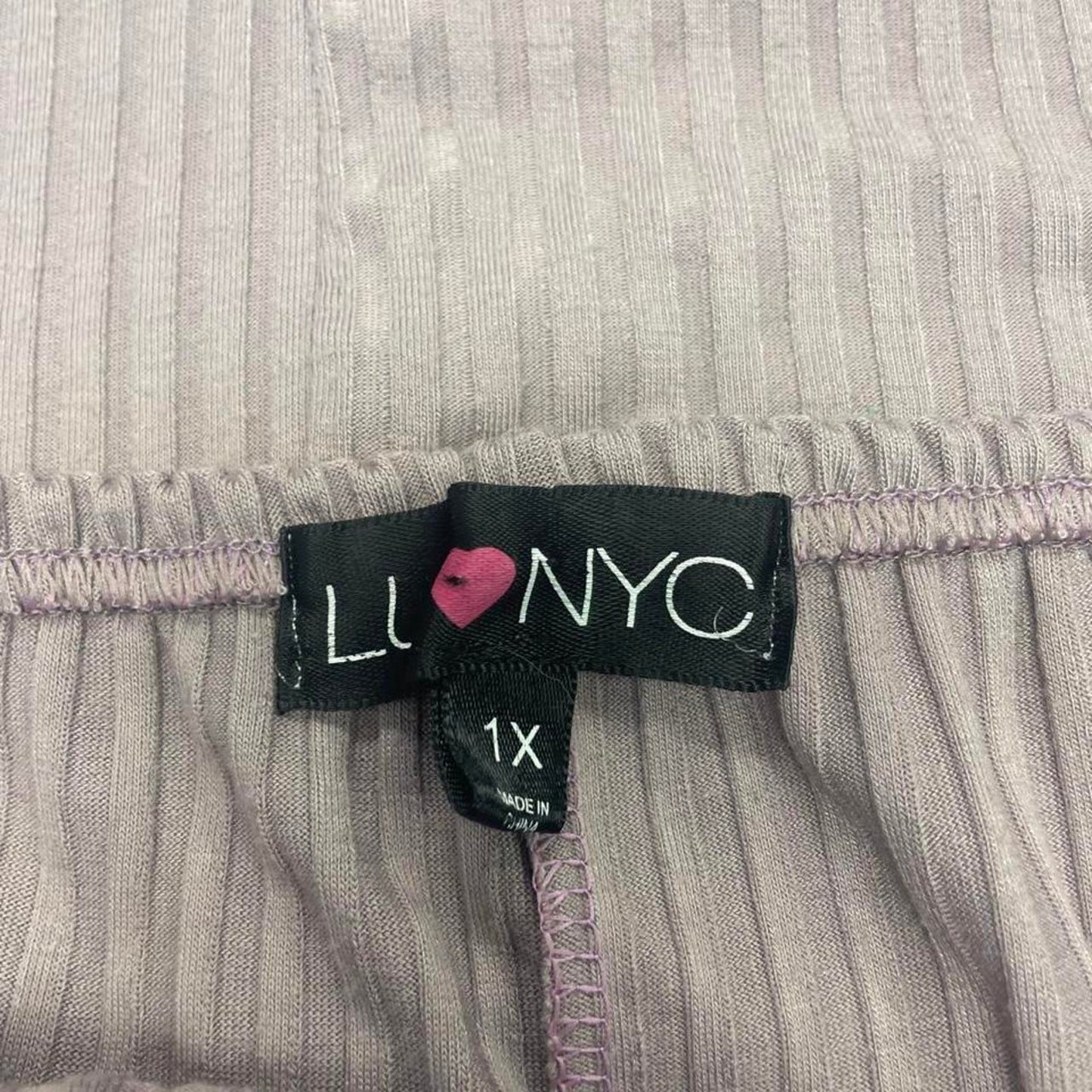 Ll bean pink ribbed knit