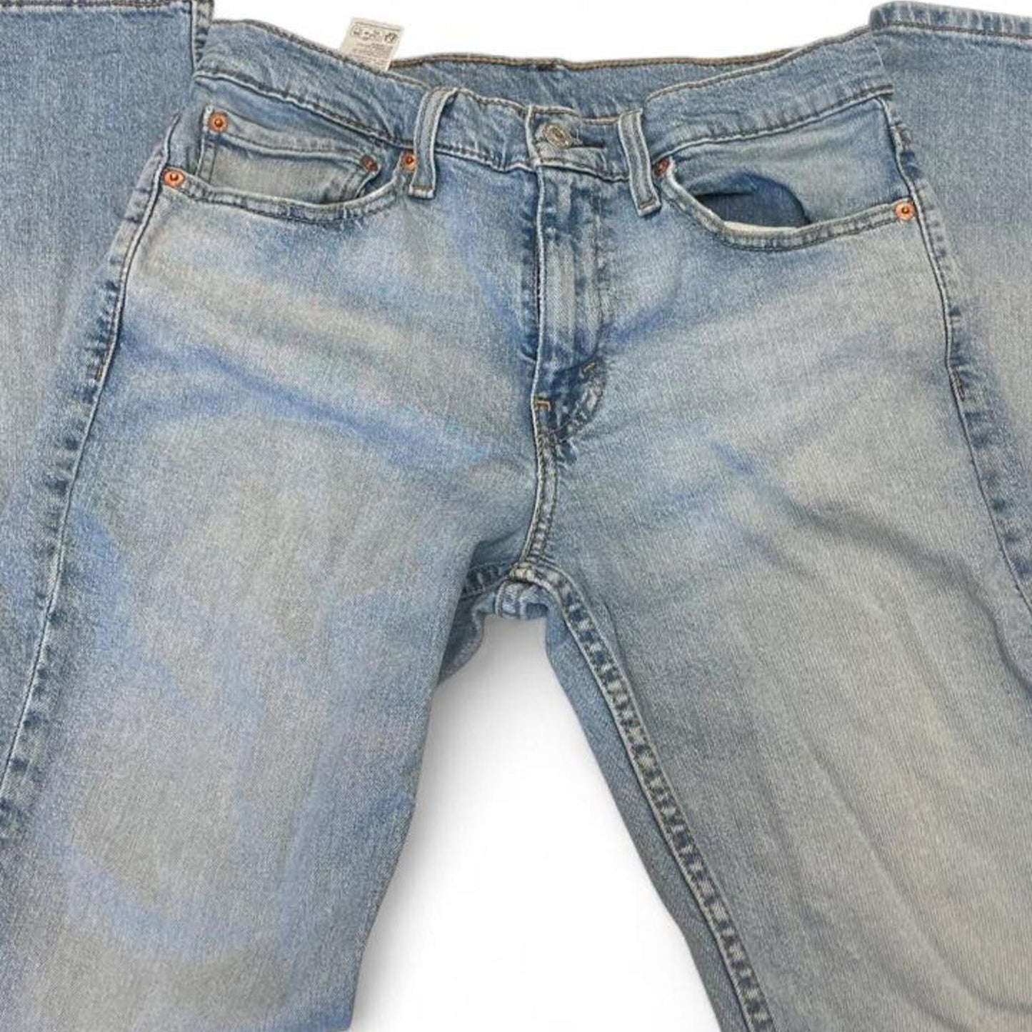 Light wash straight leg jeans