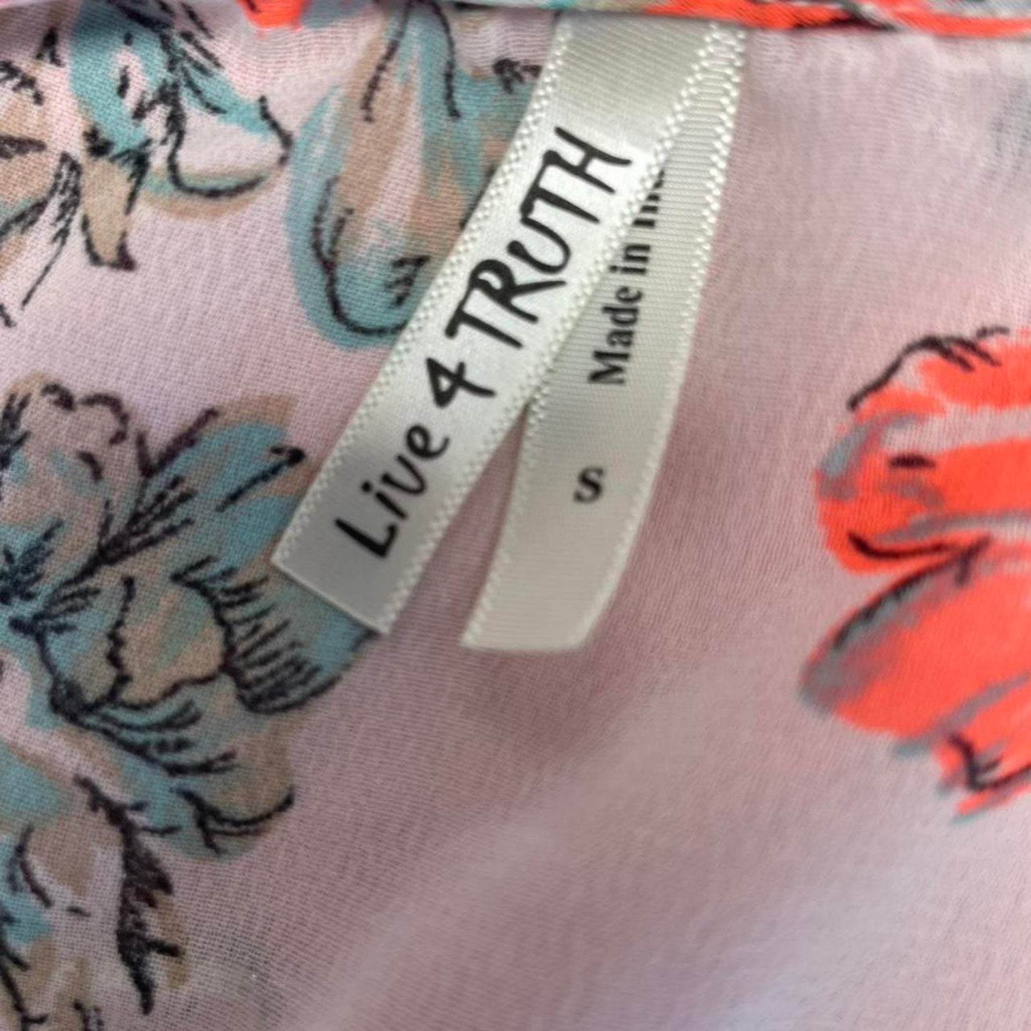 Live 4 truth floral sheer cardigan Size S