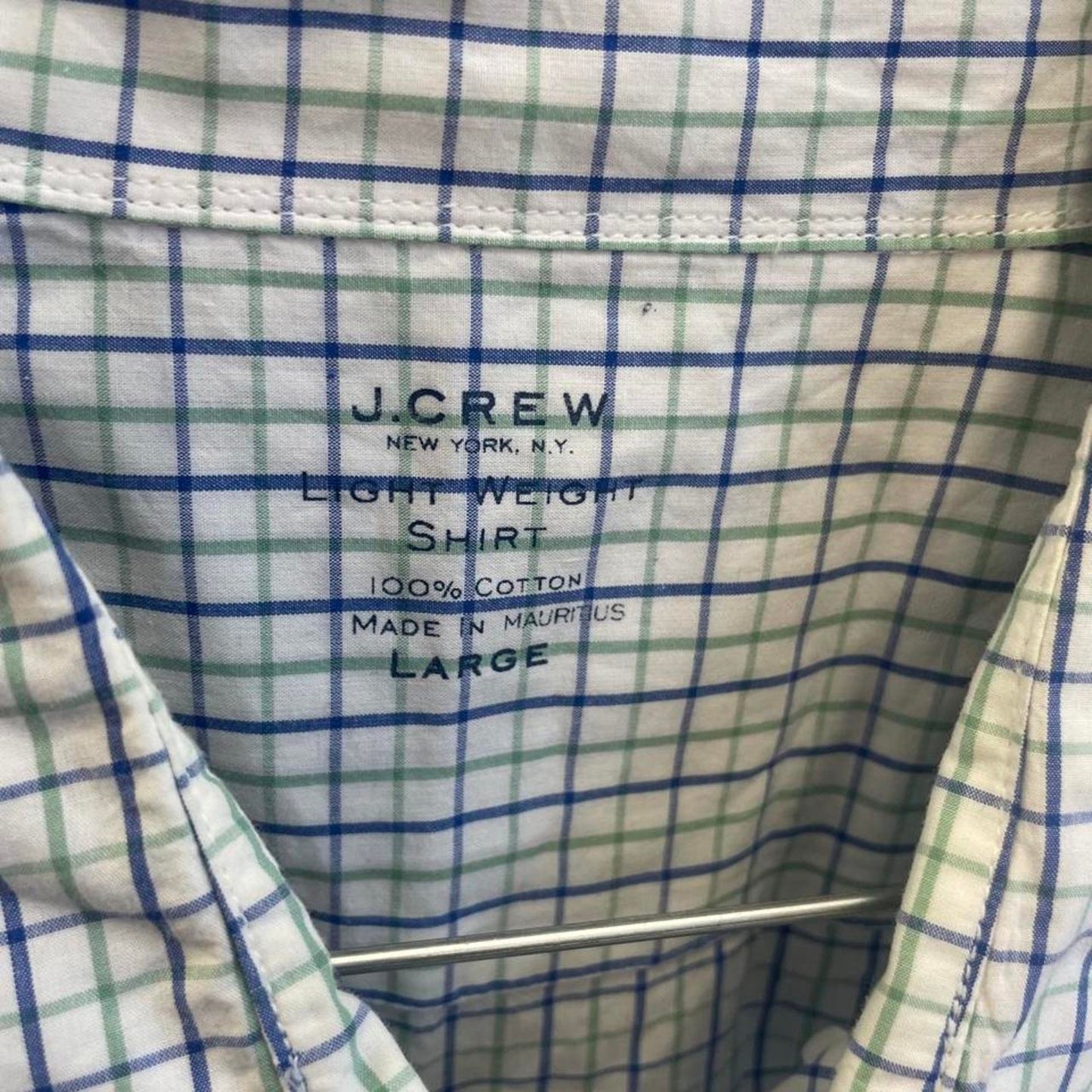 Jcrew blue and white plaid