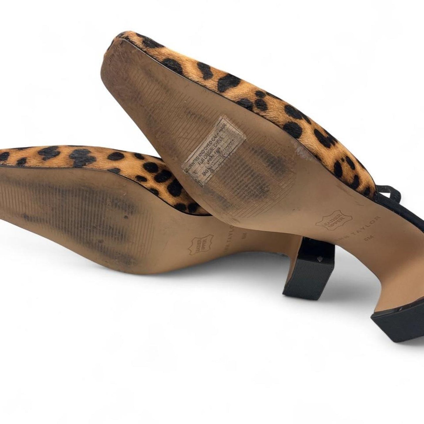 Taylor leopard print kitten heels
