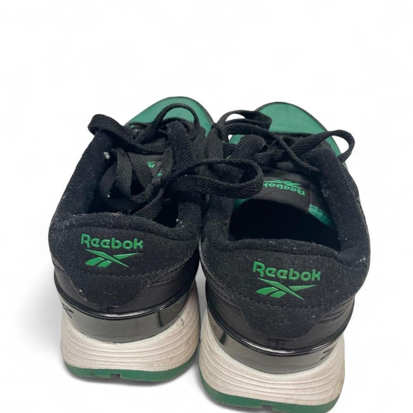 Reebok green and black sneakers