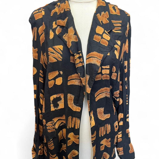 Ellen figg black and brown shirt