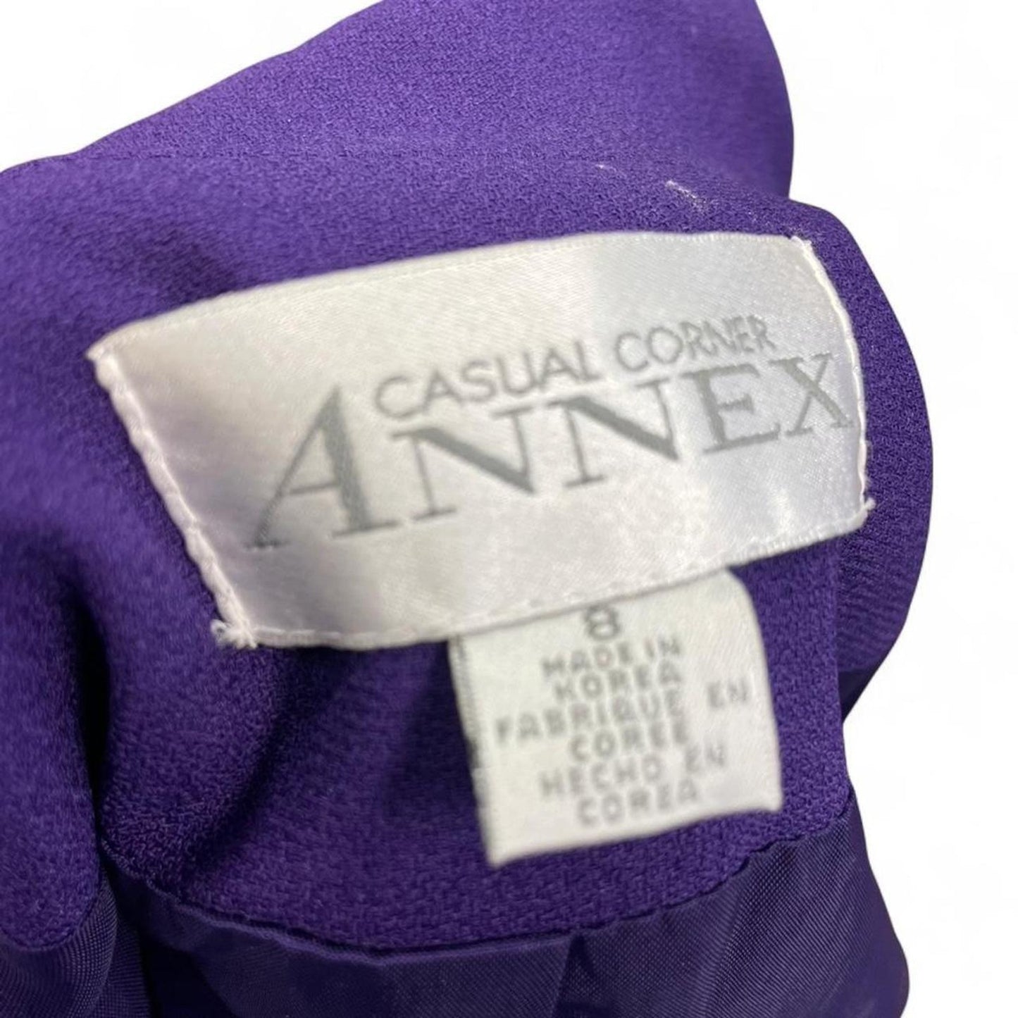 Purple 2 piece suit with