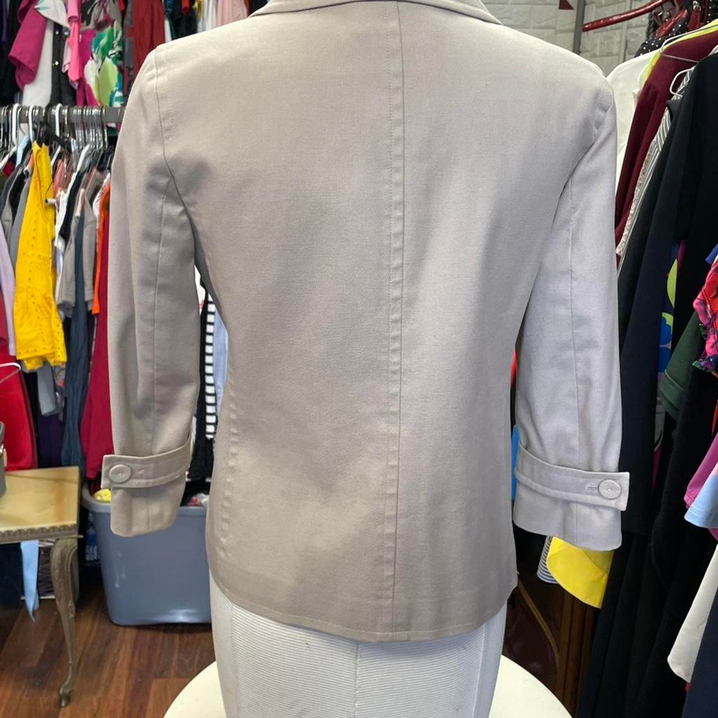 Talbots cream blazer with pockets