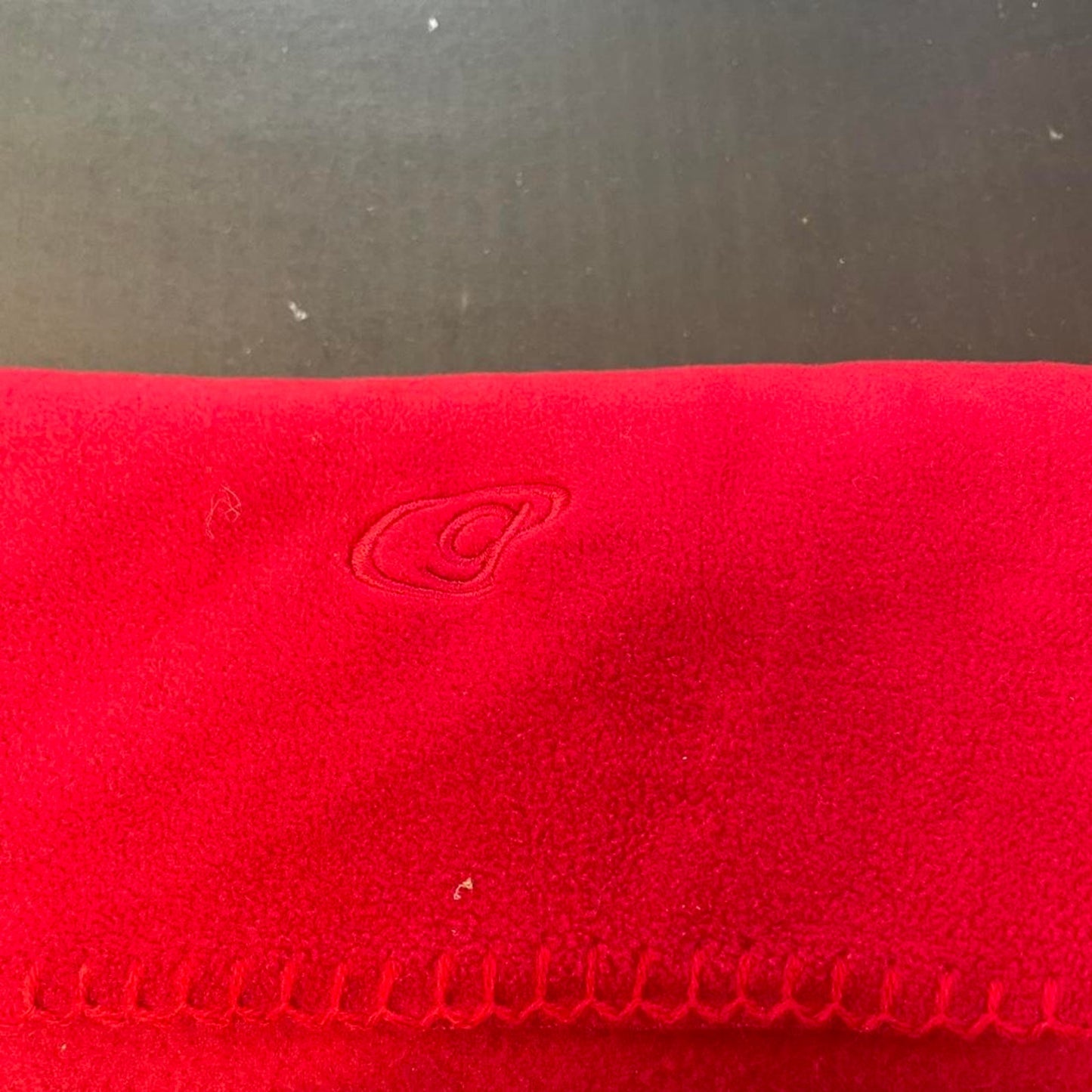 Red fleece blanket