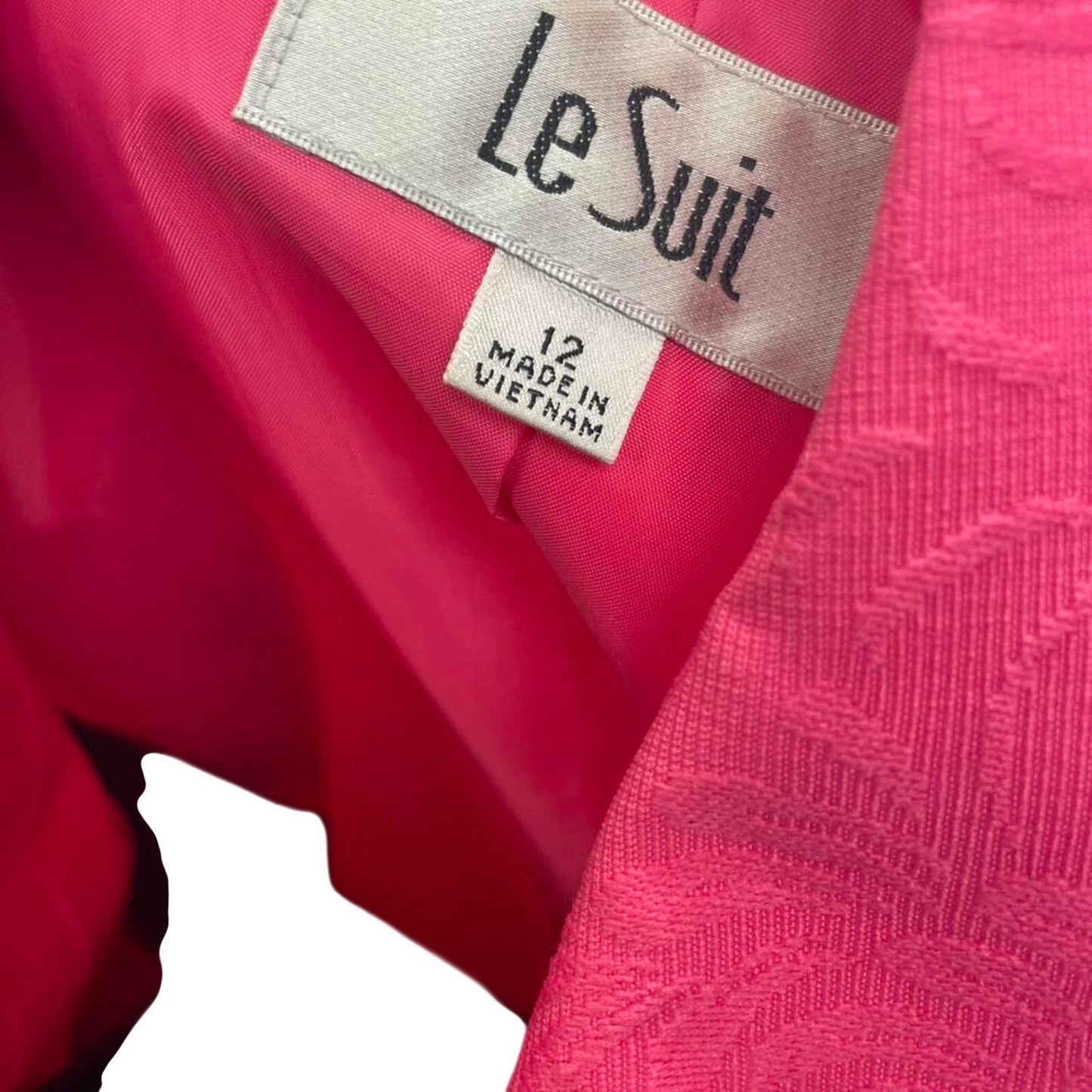 Le suit pink floral blazer