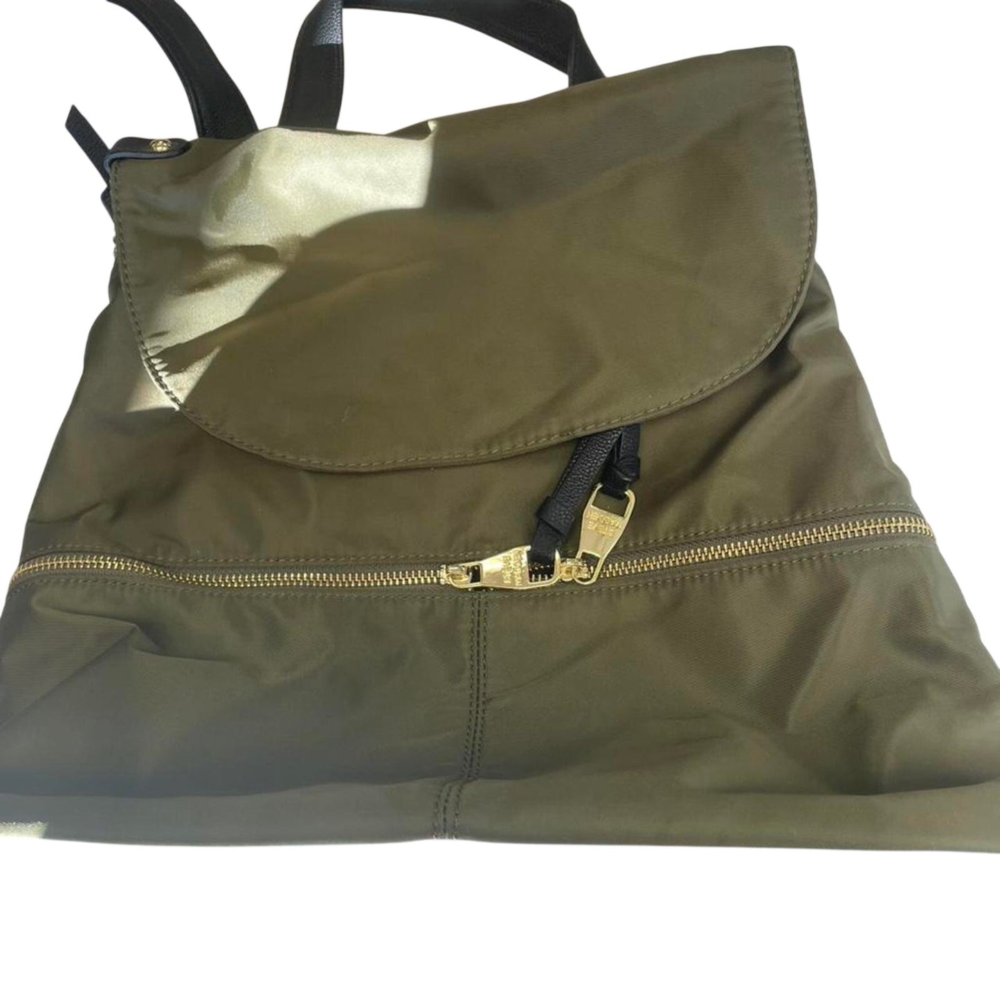 Khaki and green backpack backpack
