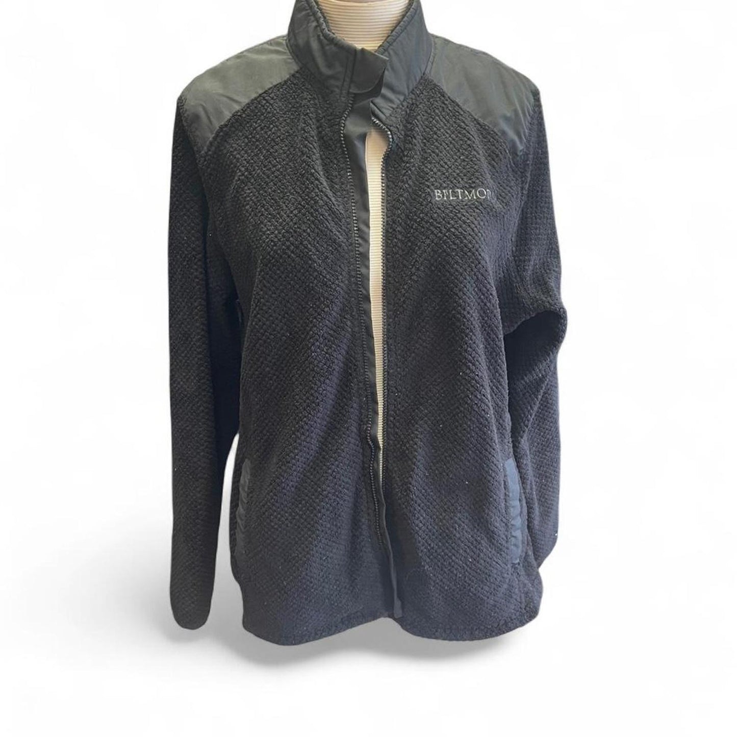 Champion black fleece jacket with