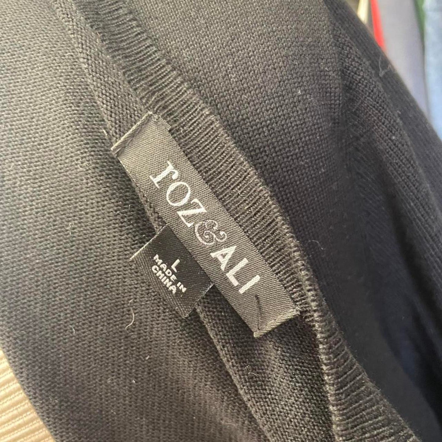 Black cardigan with pockets