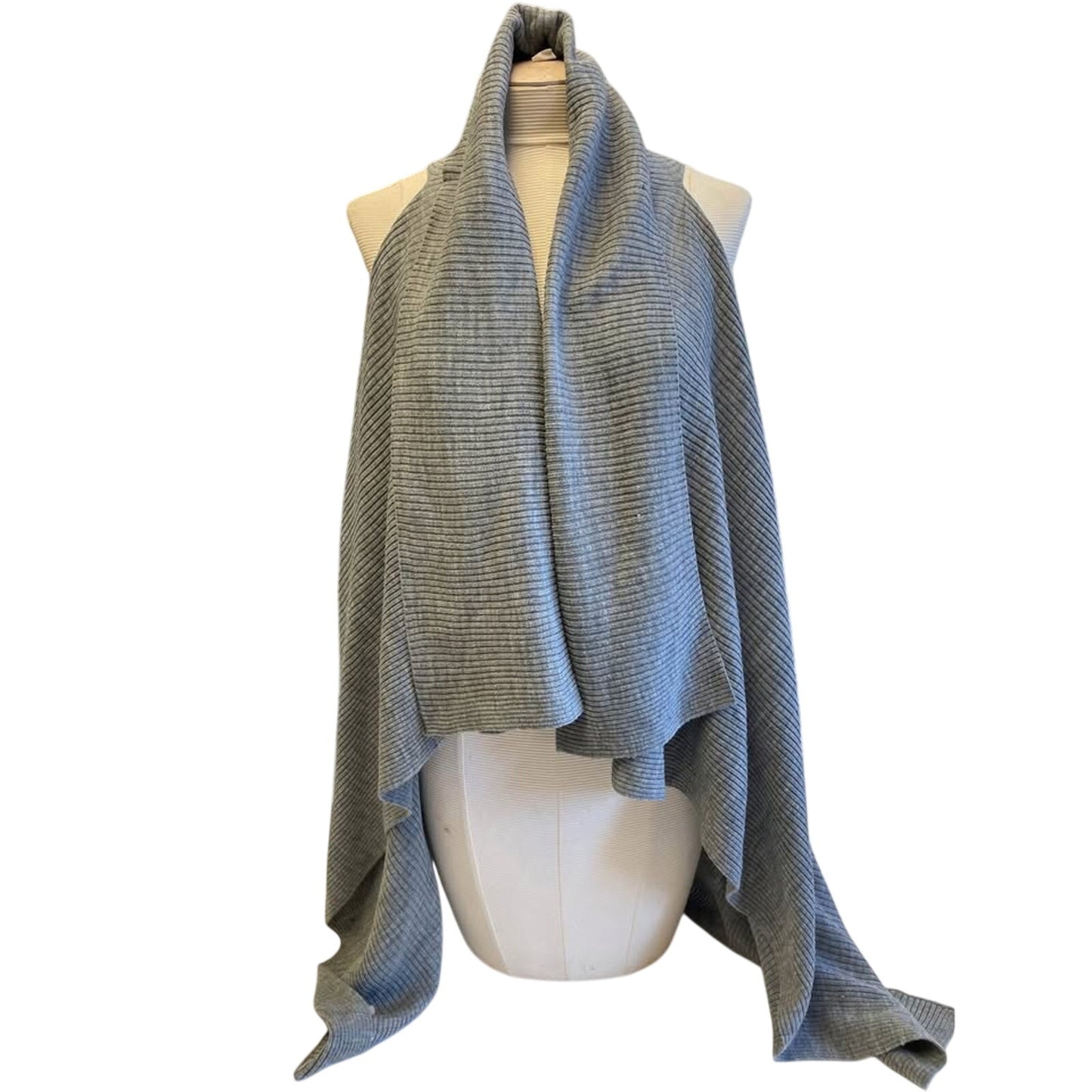 Grey throw over