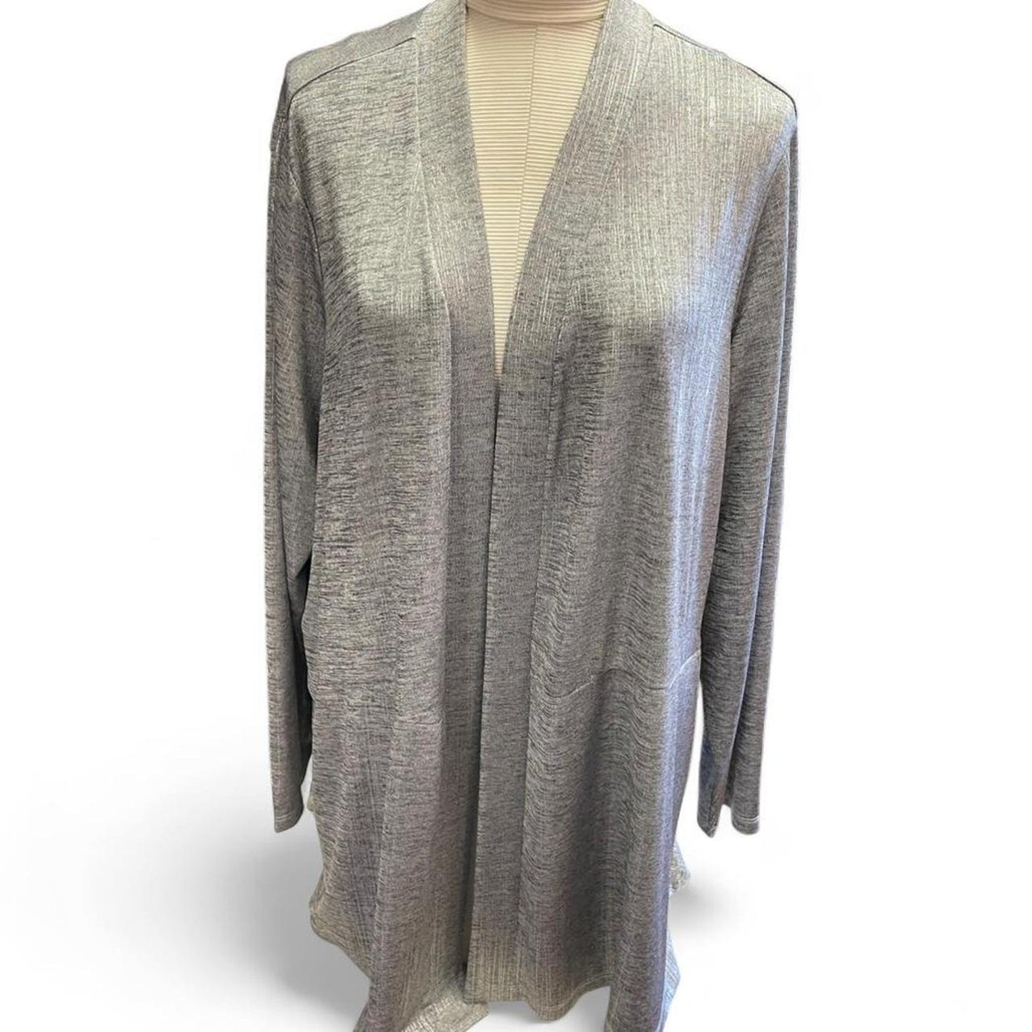 Susan graver grey cardigan