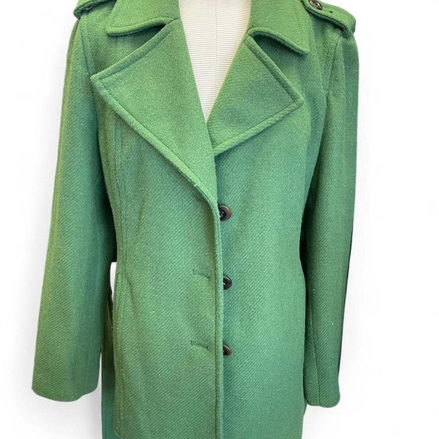 Old navy green wool coat