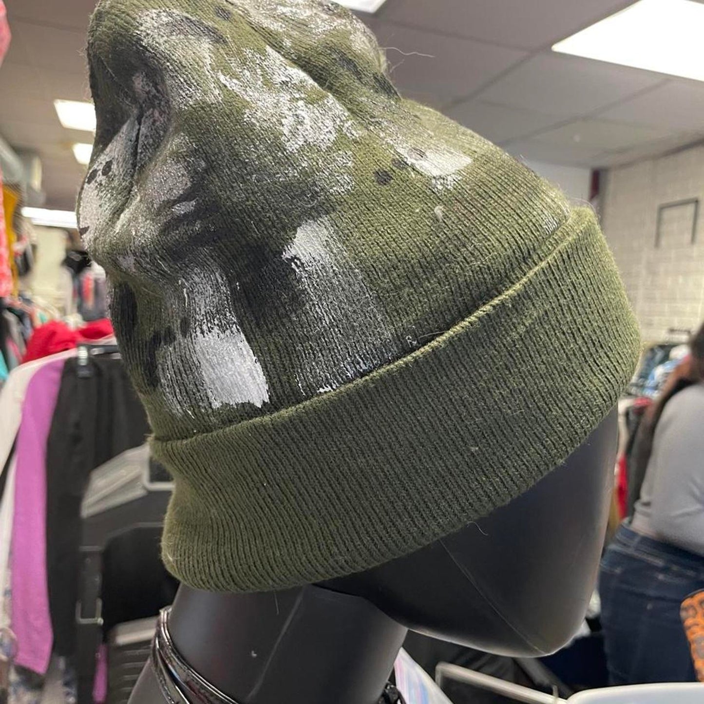 The kreative lab green beanie