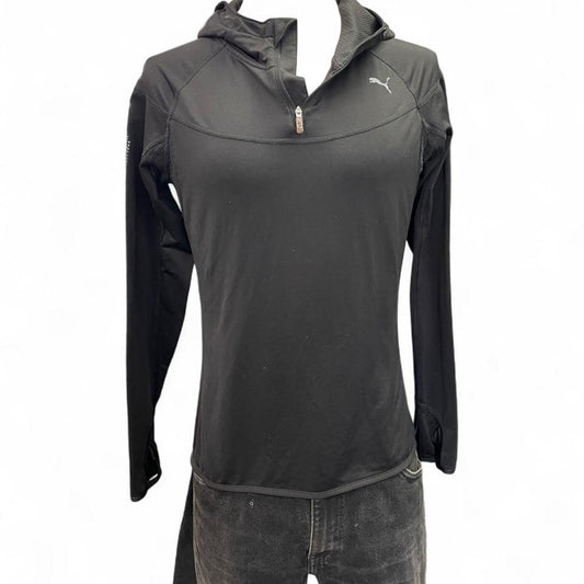 Puma black hoodie with thumb