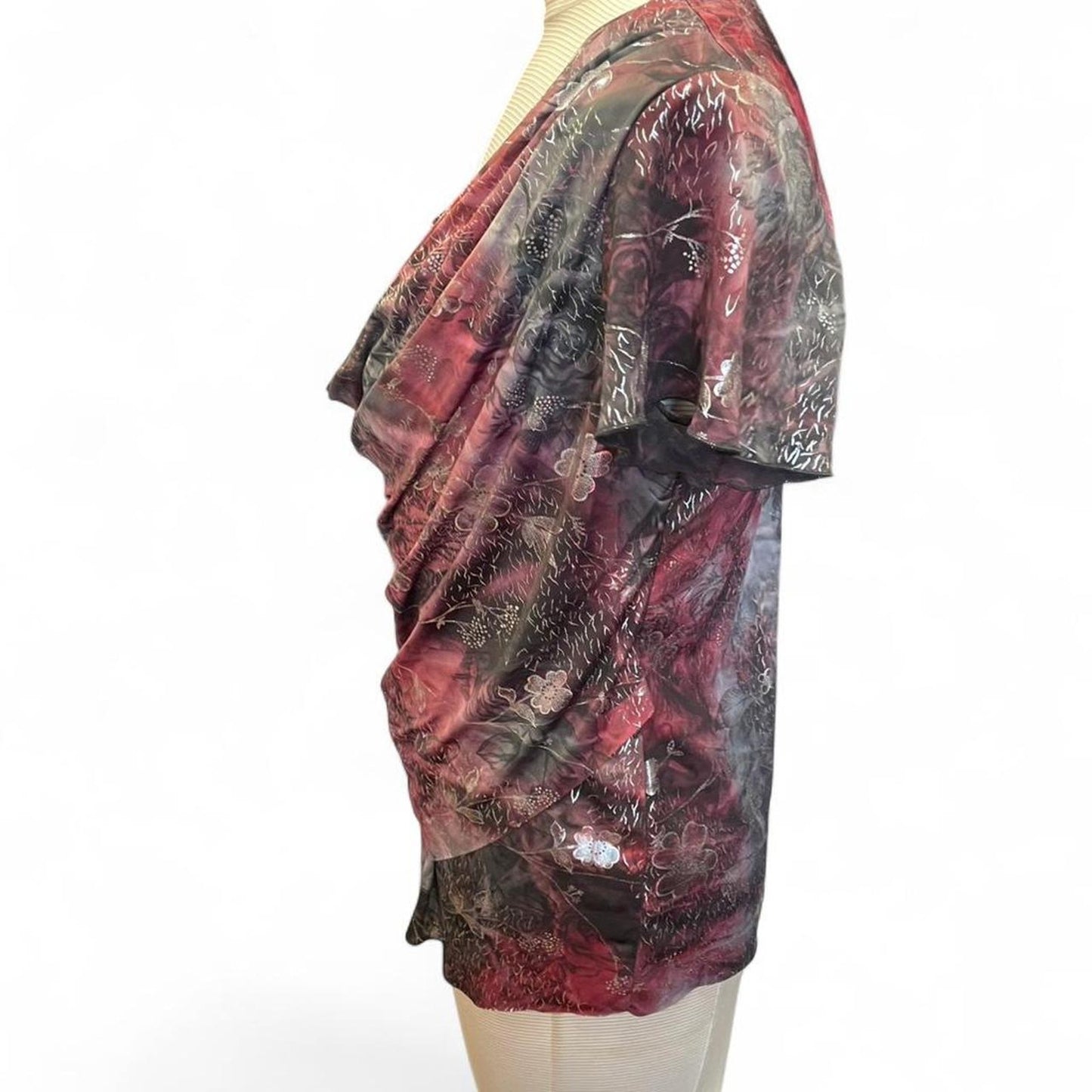 Dressbarn multicoloured floral print cowl