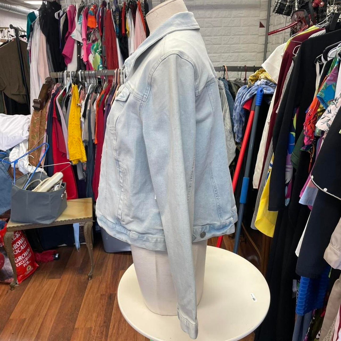 Light blue denim jacket with