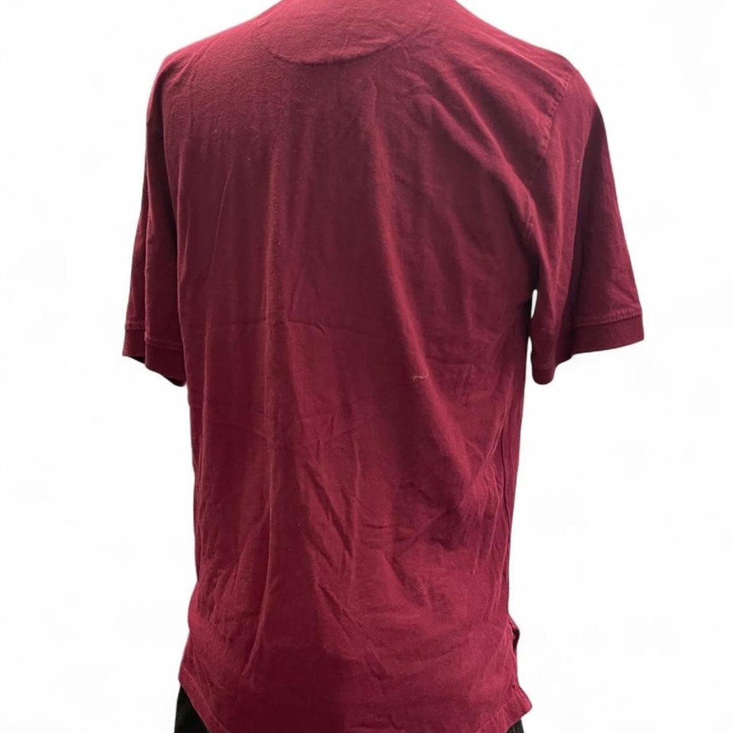 Burgundy polo shirt size m