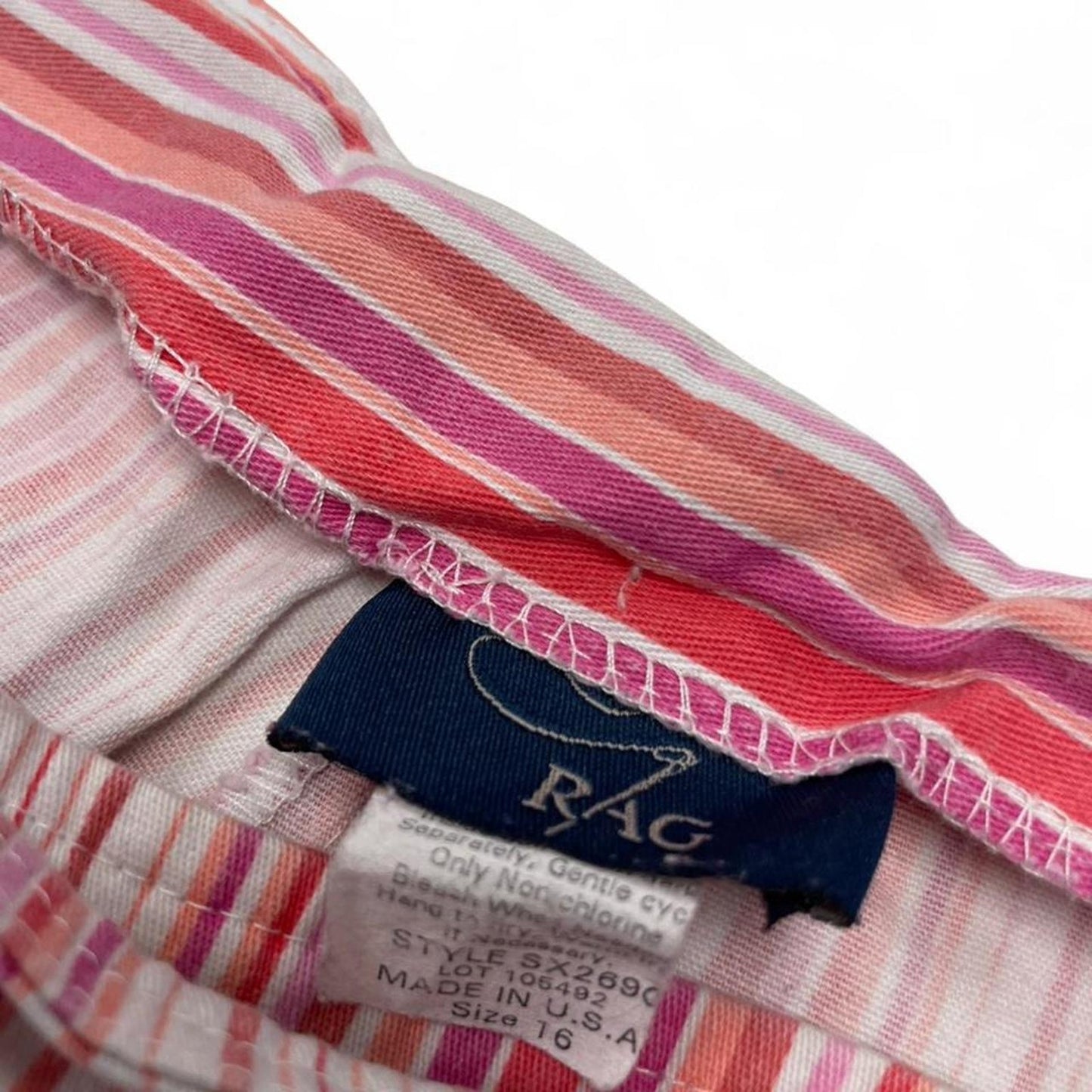 Rag bone pink striped