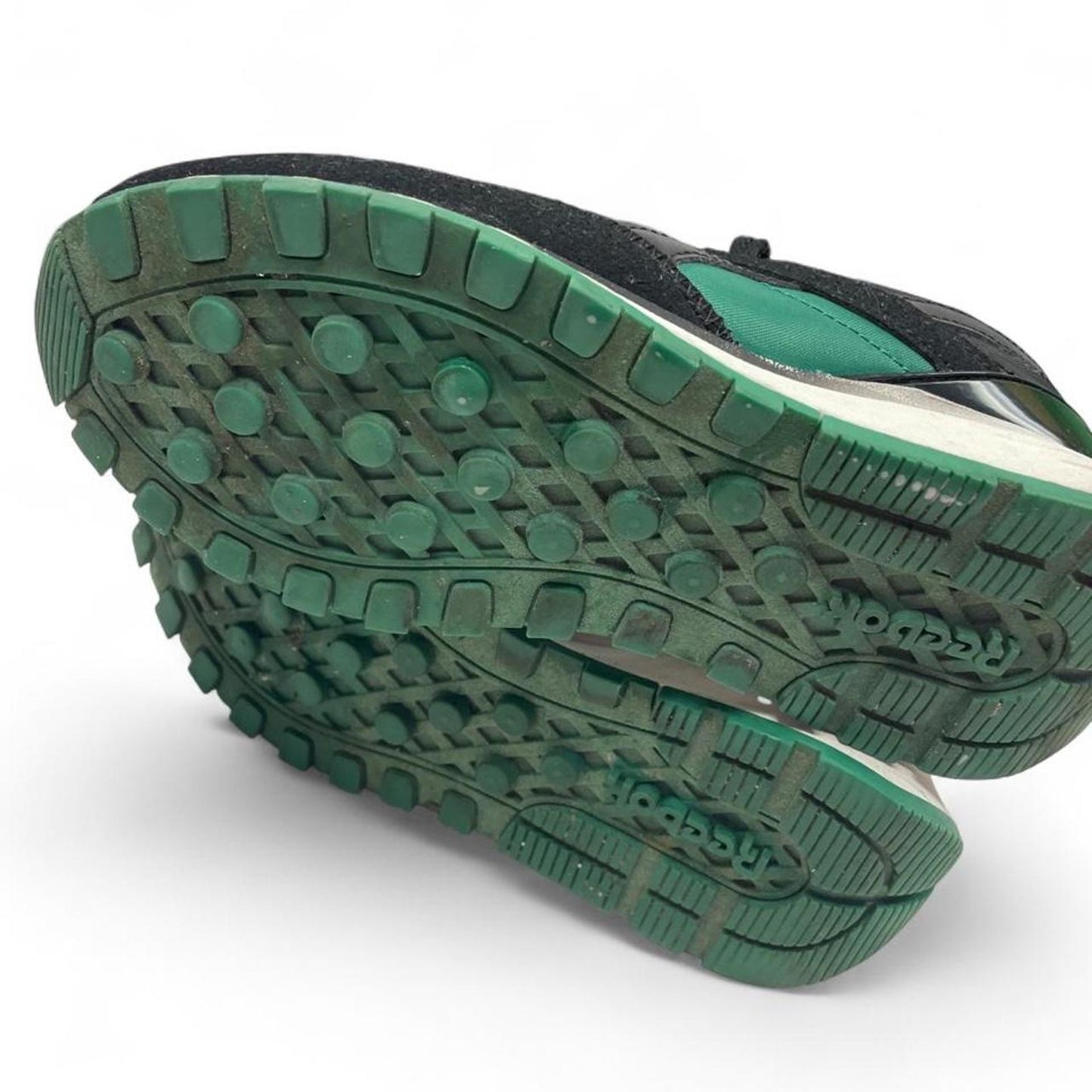Reebok green and black sneakers