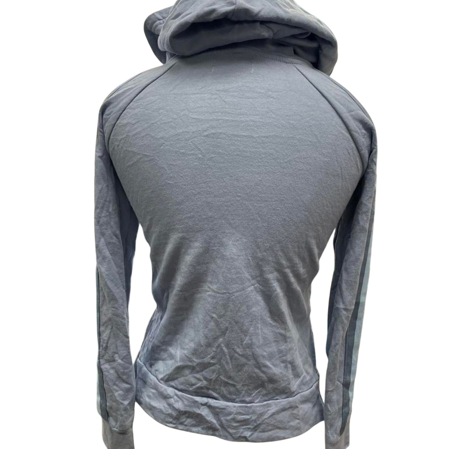 Blue pink striped hoodie