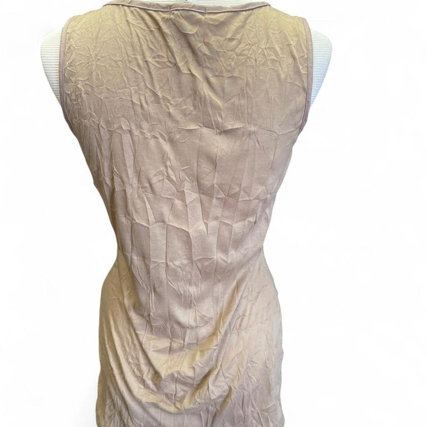 Cocomo tan ruffle tank top