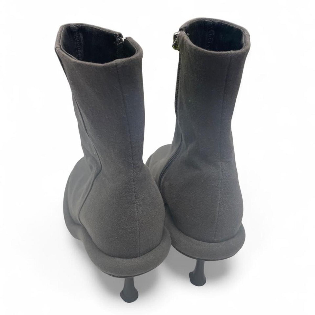 Black suede ankle boots